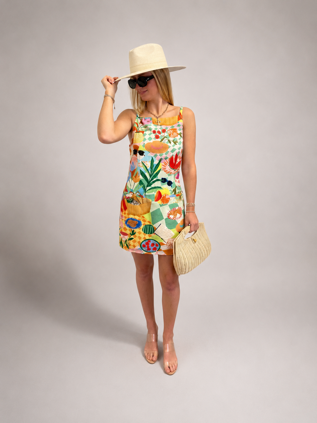 HUTCH Multi Picnic Franklin Mini Dress