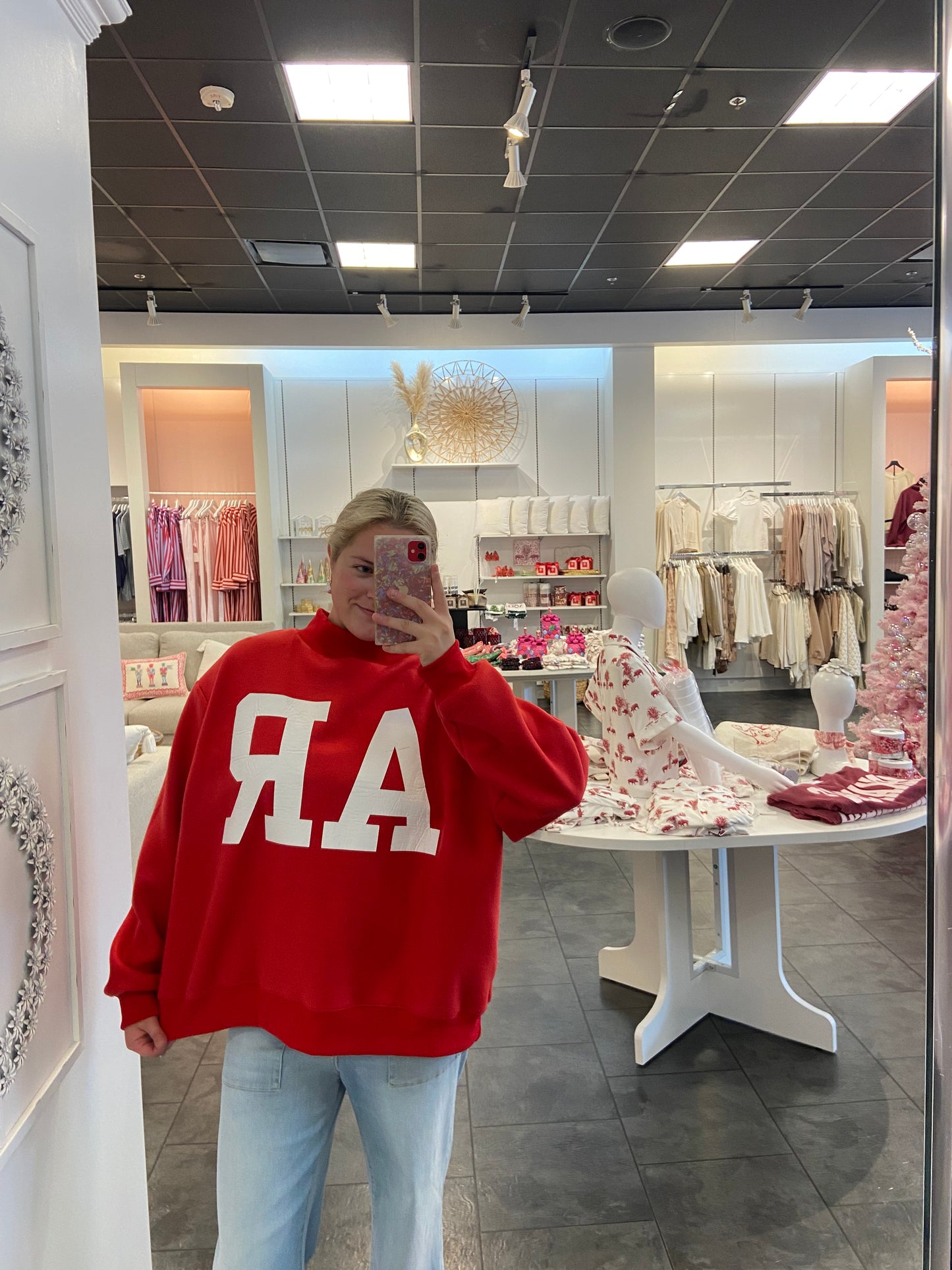 Reversable Arkansas Red Sweatshirt