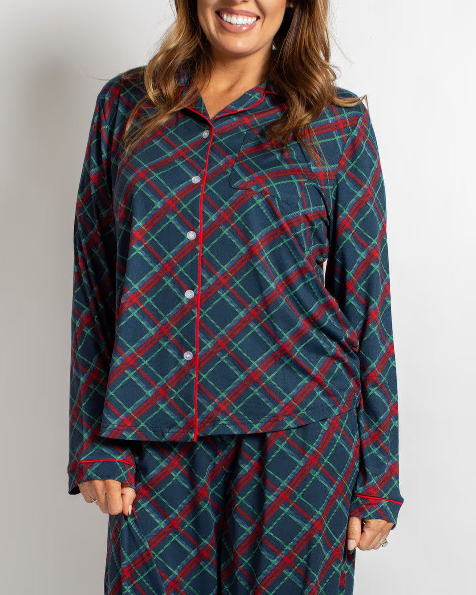 Layton Plaid Long Sleeve/Pant Pajama Set