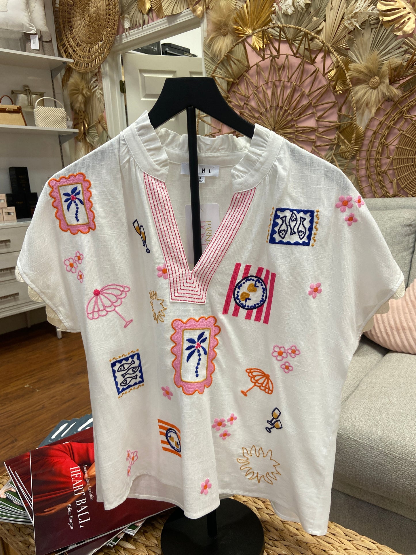 Josie Embroidery Detail Top