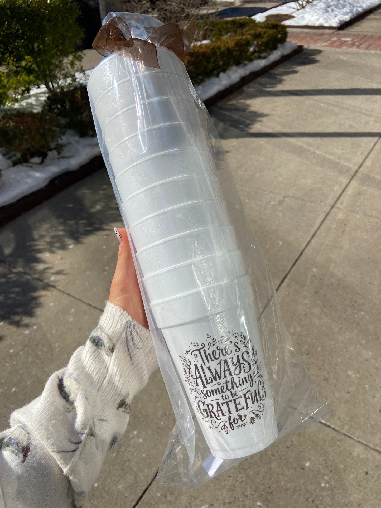 There is Always Something to be Grateful For Styrofoam Cups
