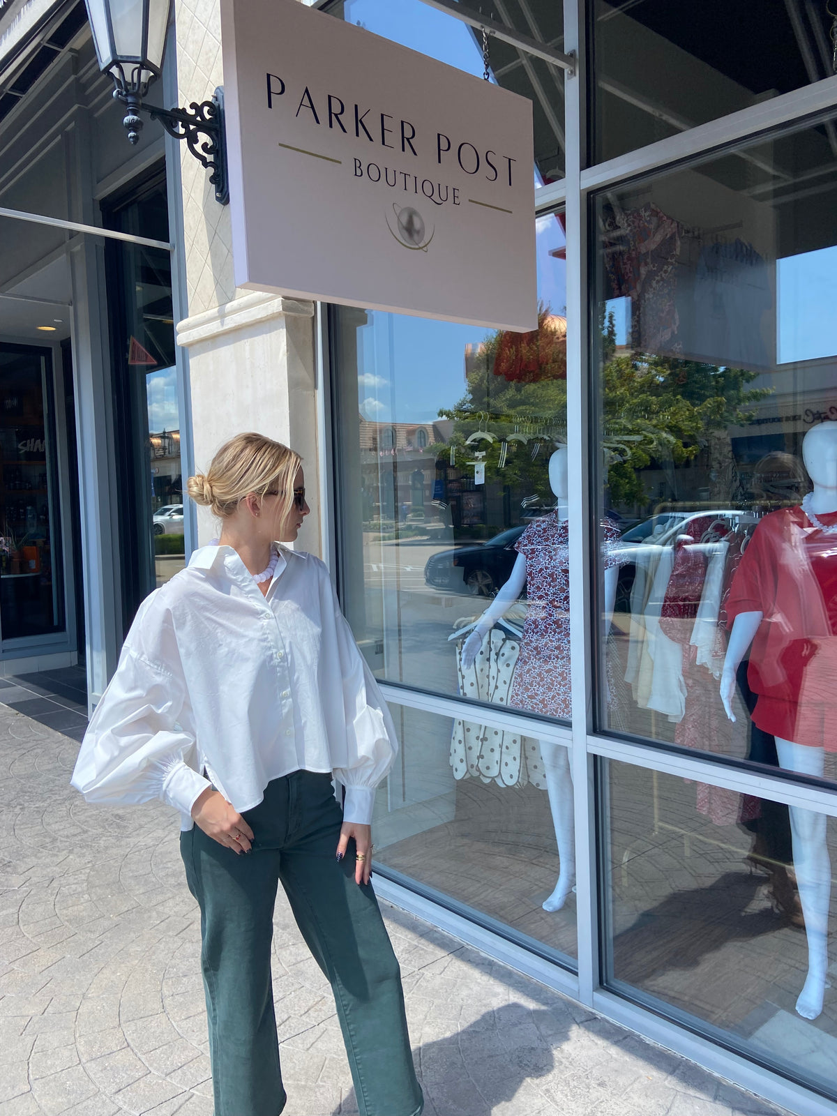 Carmen Oversized White Button Up Shirt