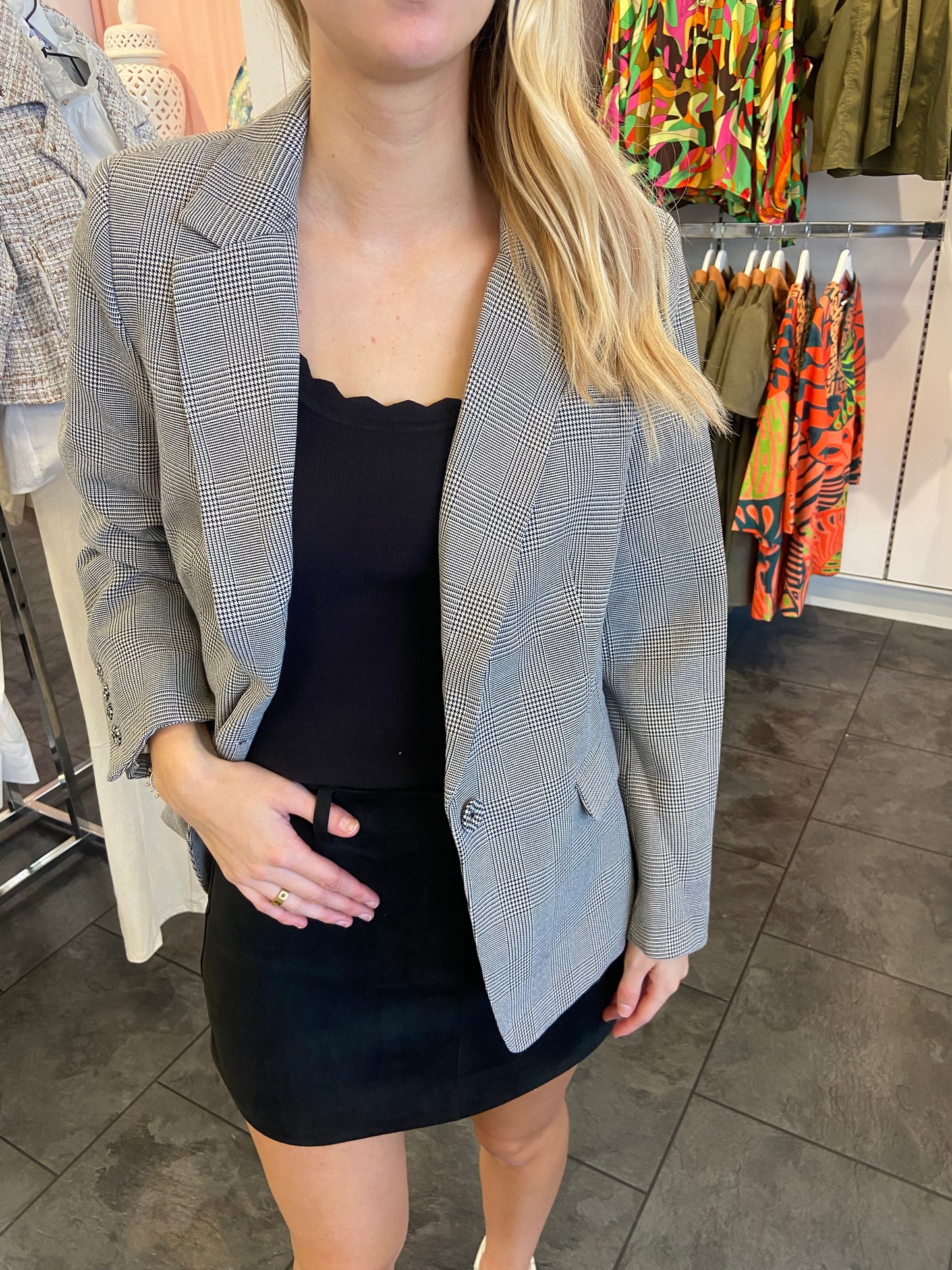 Preppy Plaid Blazer
