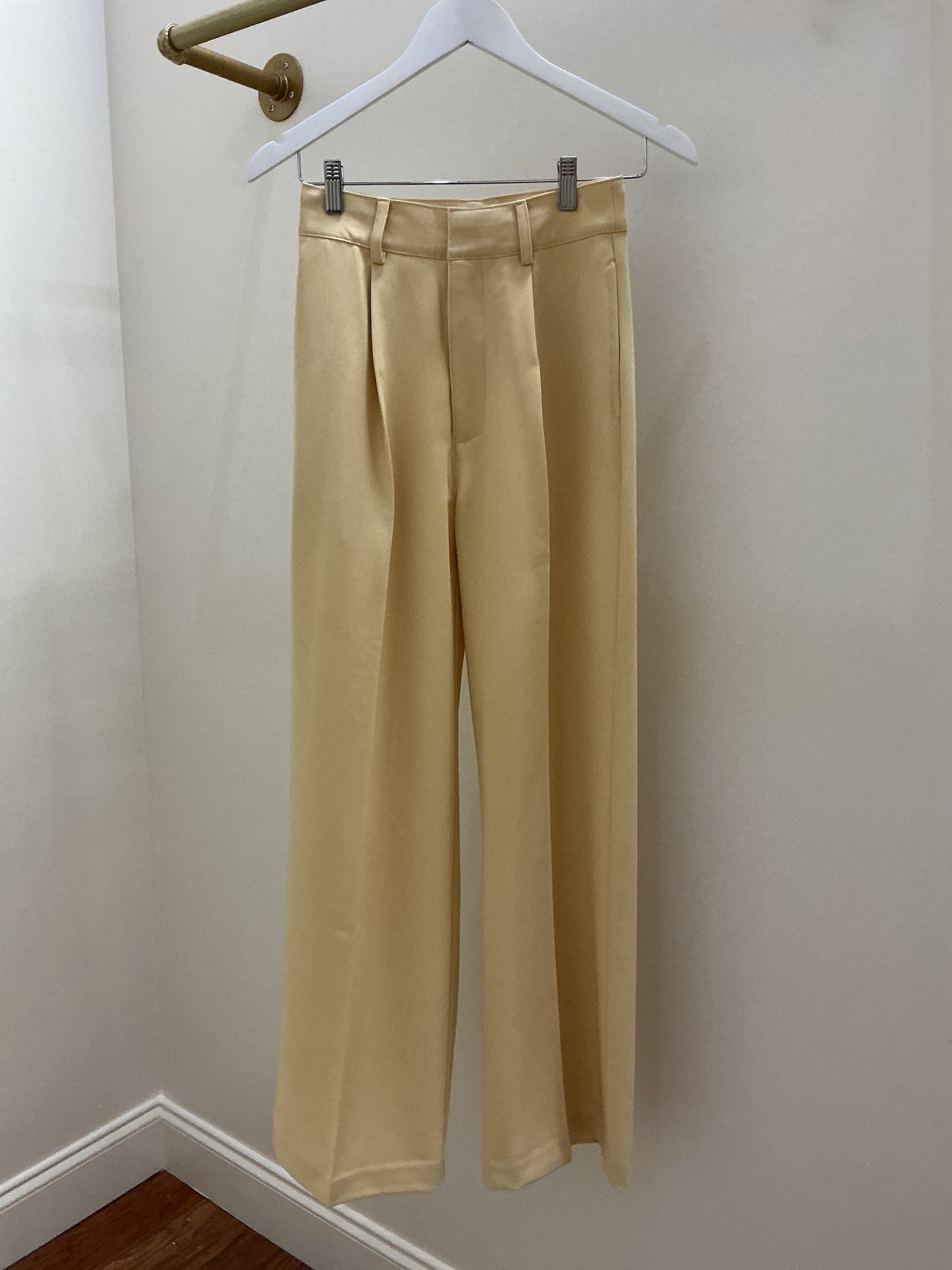 Sasha Yellow Wide Leg Trouser