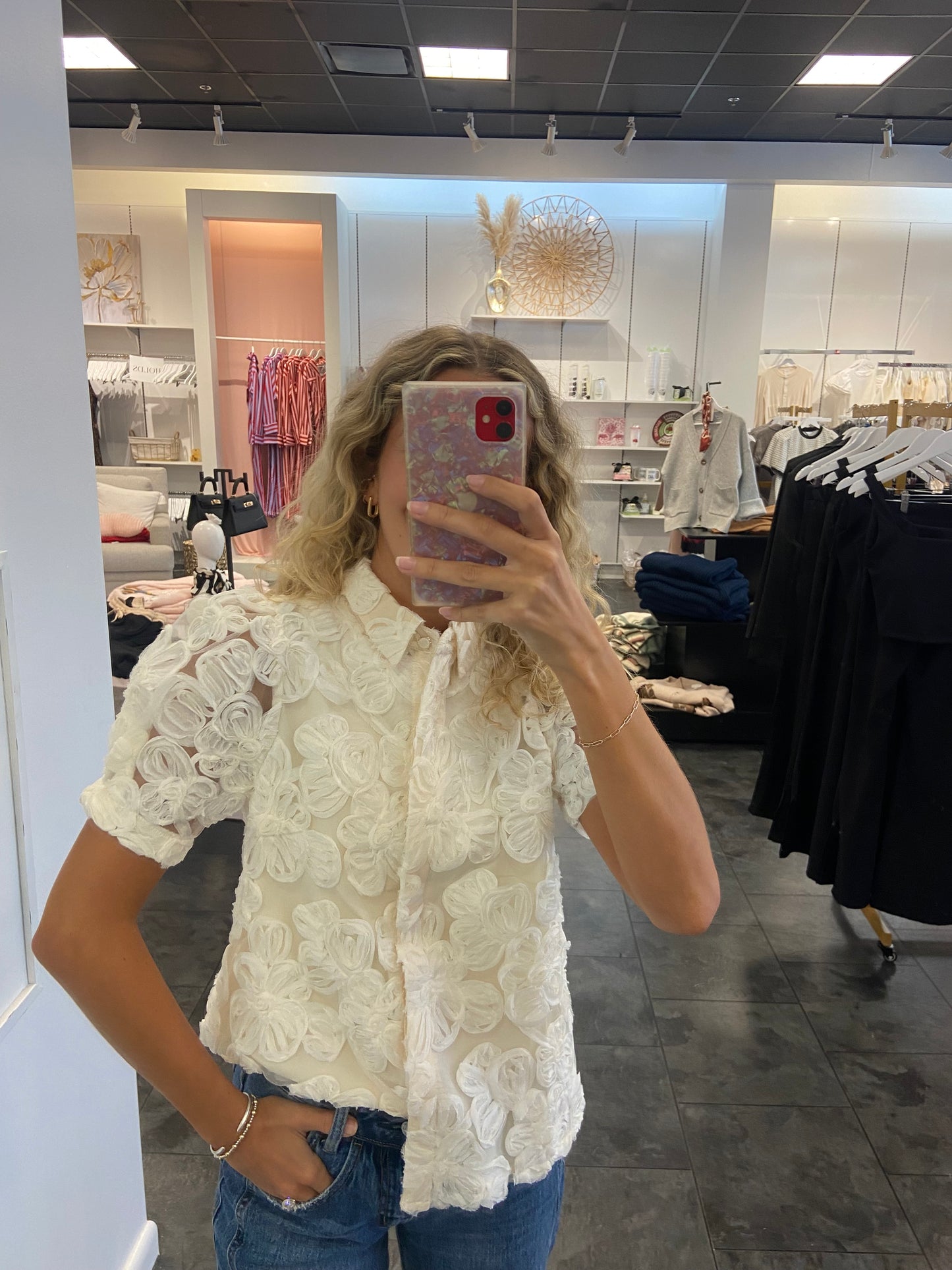 Pearly Soutache Blouse