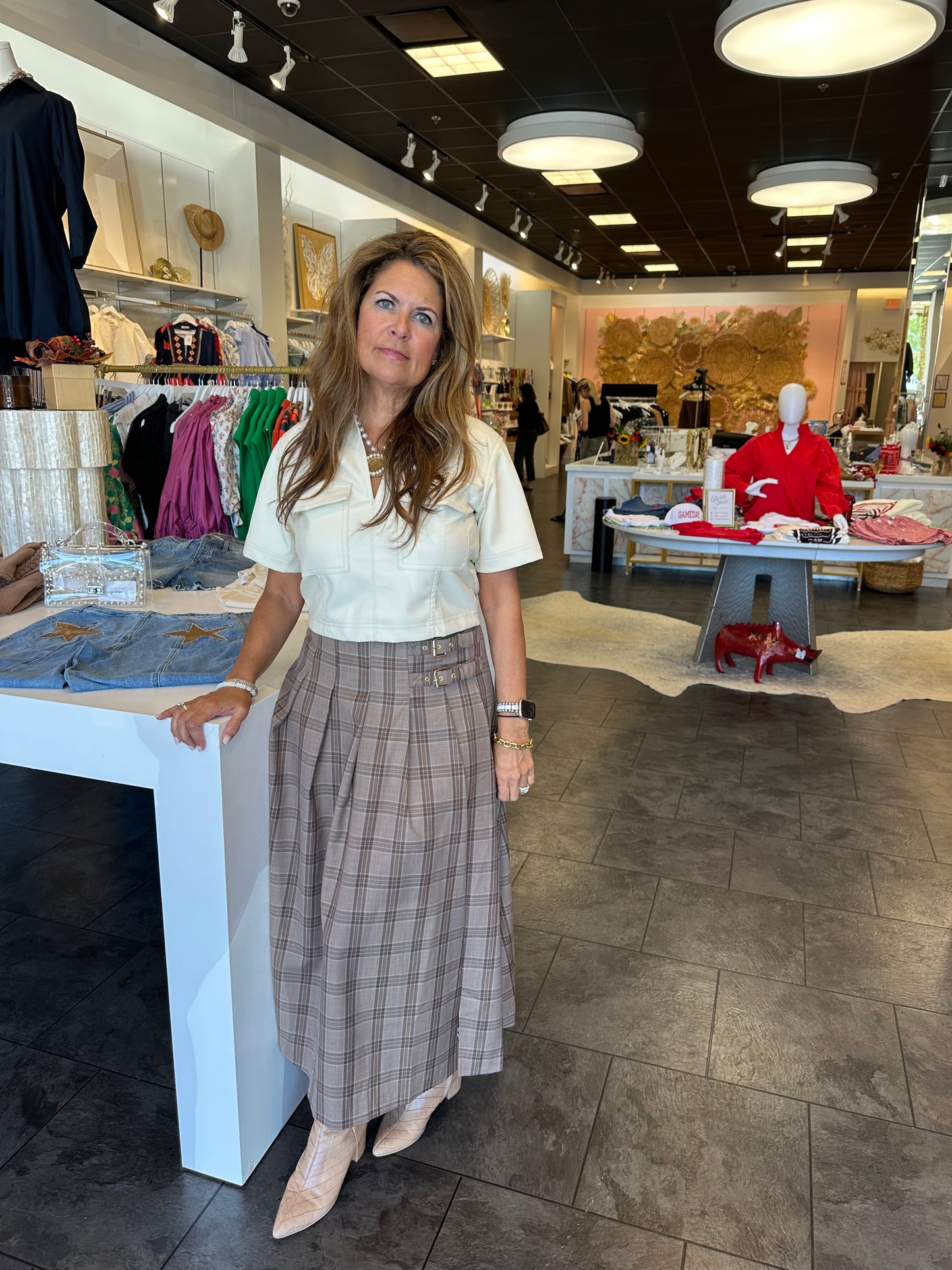 SUNDAYS Mocha Casini Skirt