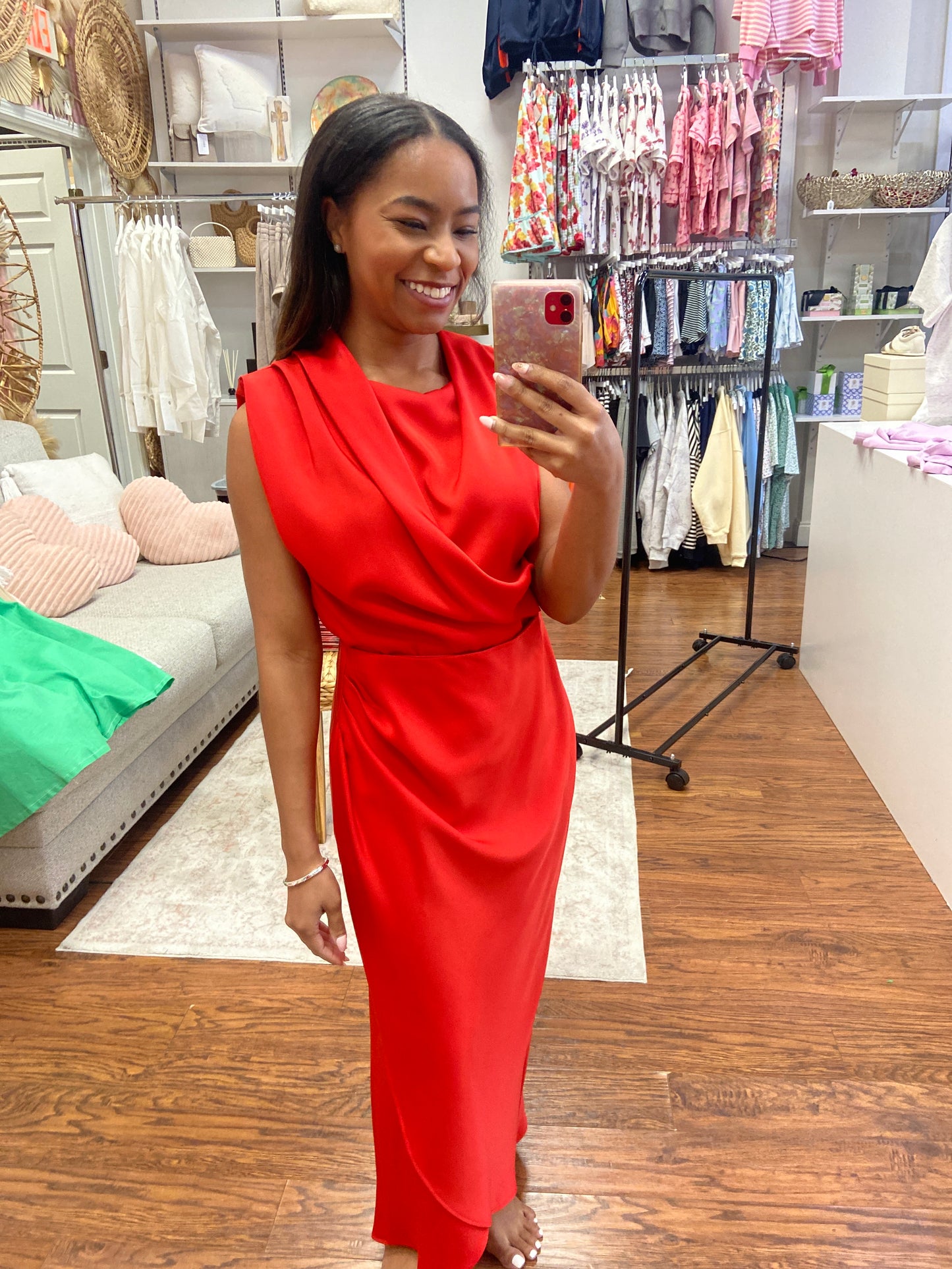 Bliss Red Skirt Set