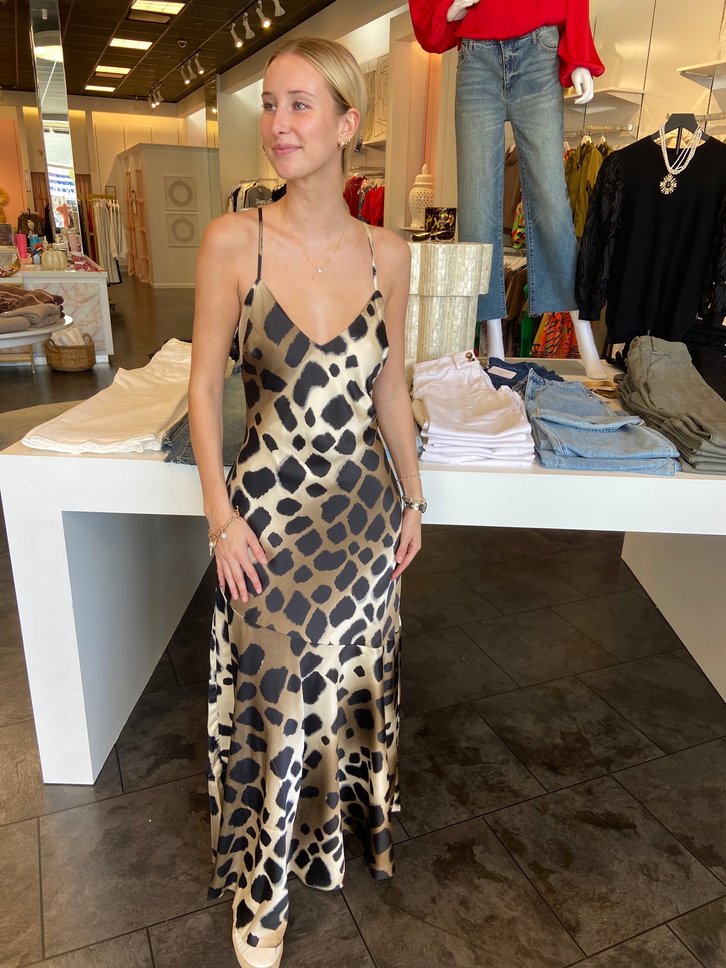 Bobbi Satin Slip Maxi