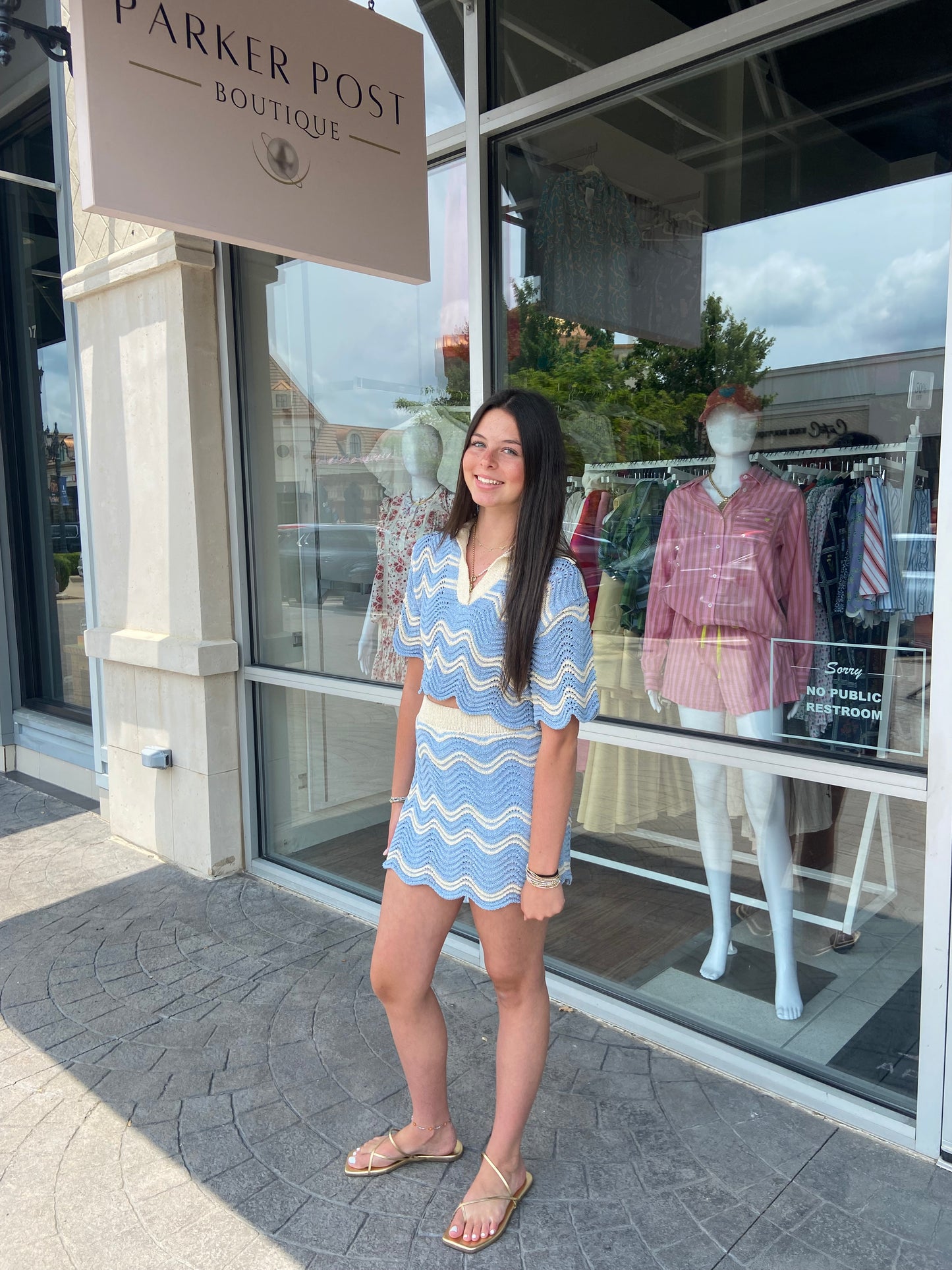 Solange Knit Top and Mini Skirt