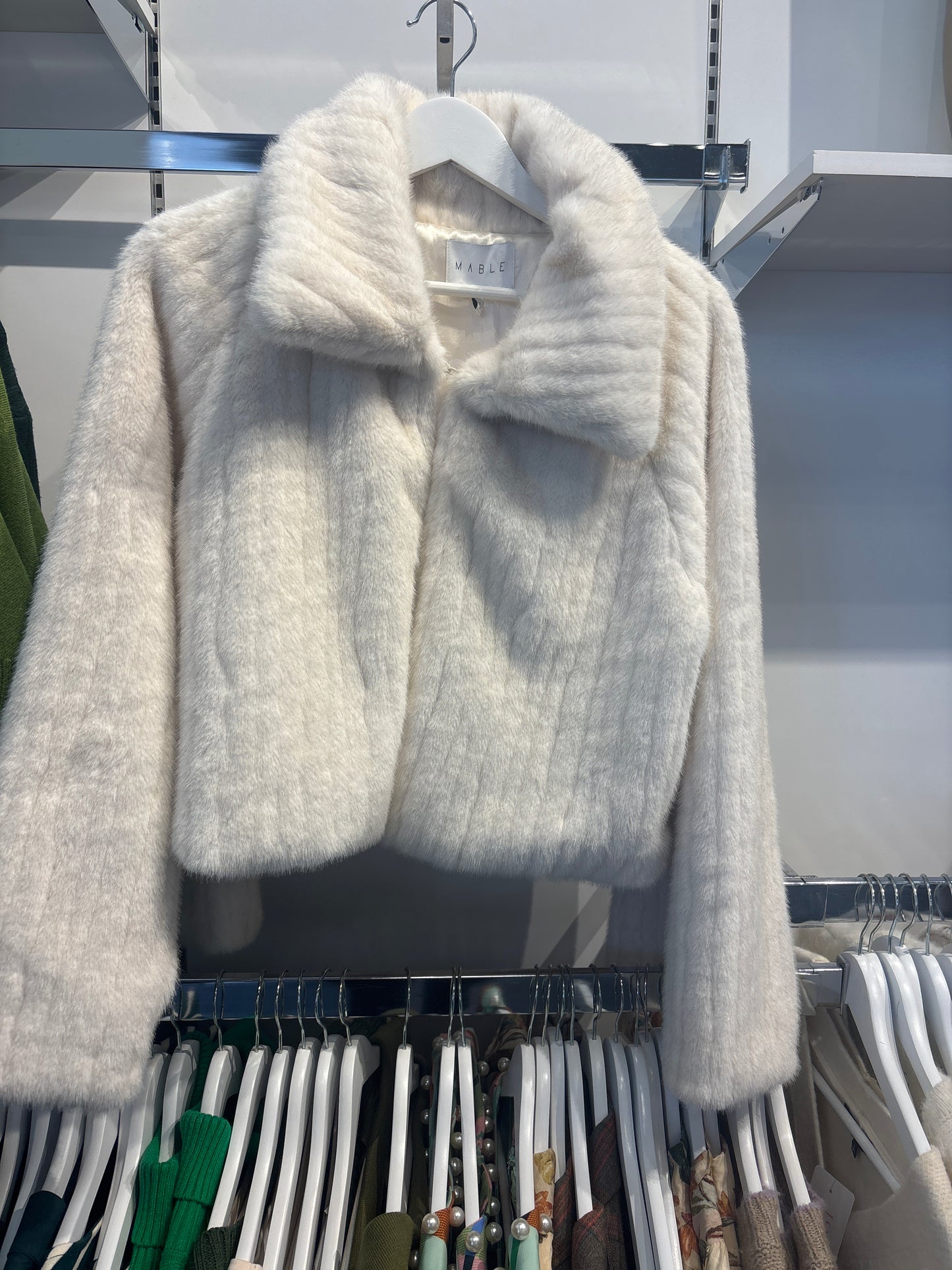 Divine Cream Fur Coat