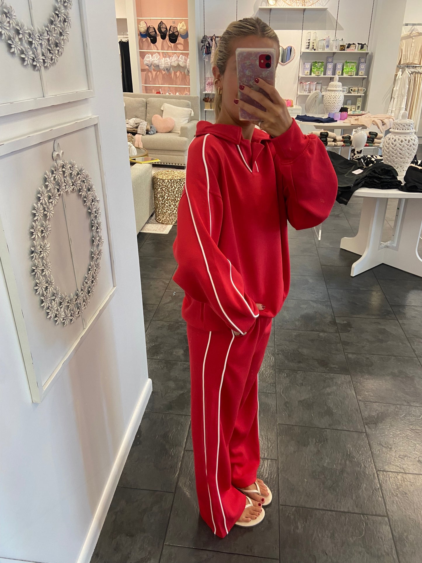 Modal Track Pant - red