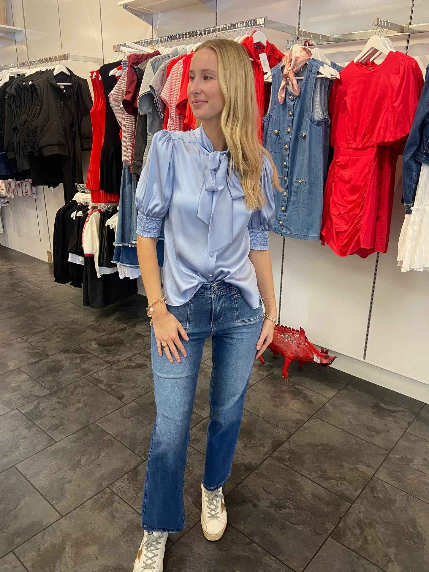 CARTOLINA Peggy Blue Mist Blouse