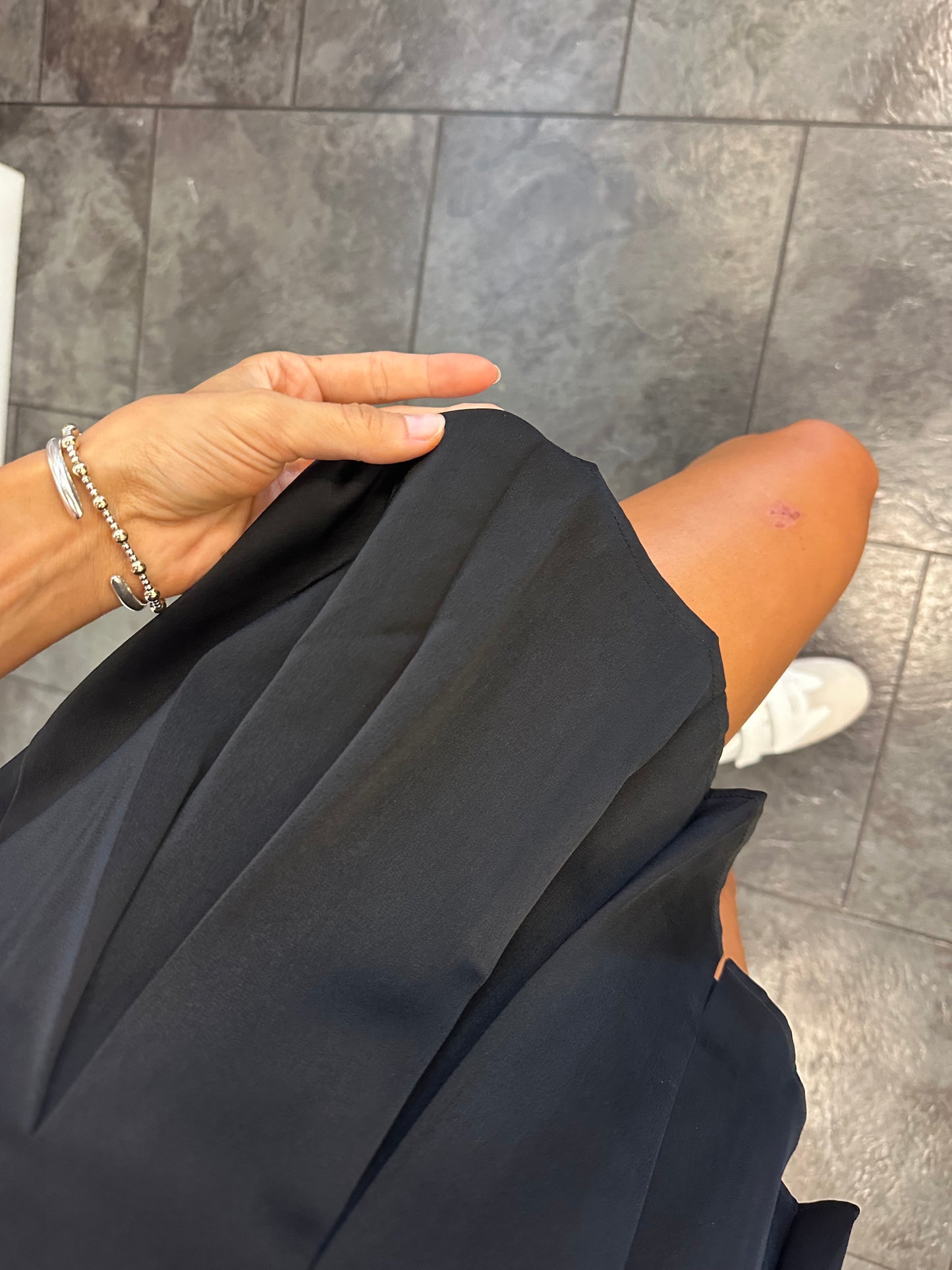 Mid-Rise Pleated Mini Skirt