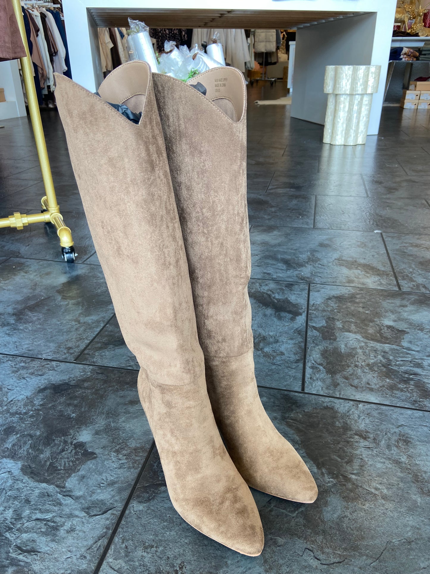 Brielle Chocolate Suede Boot