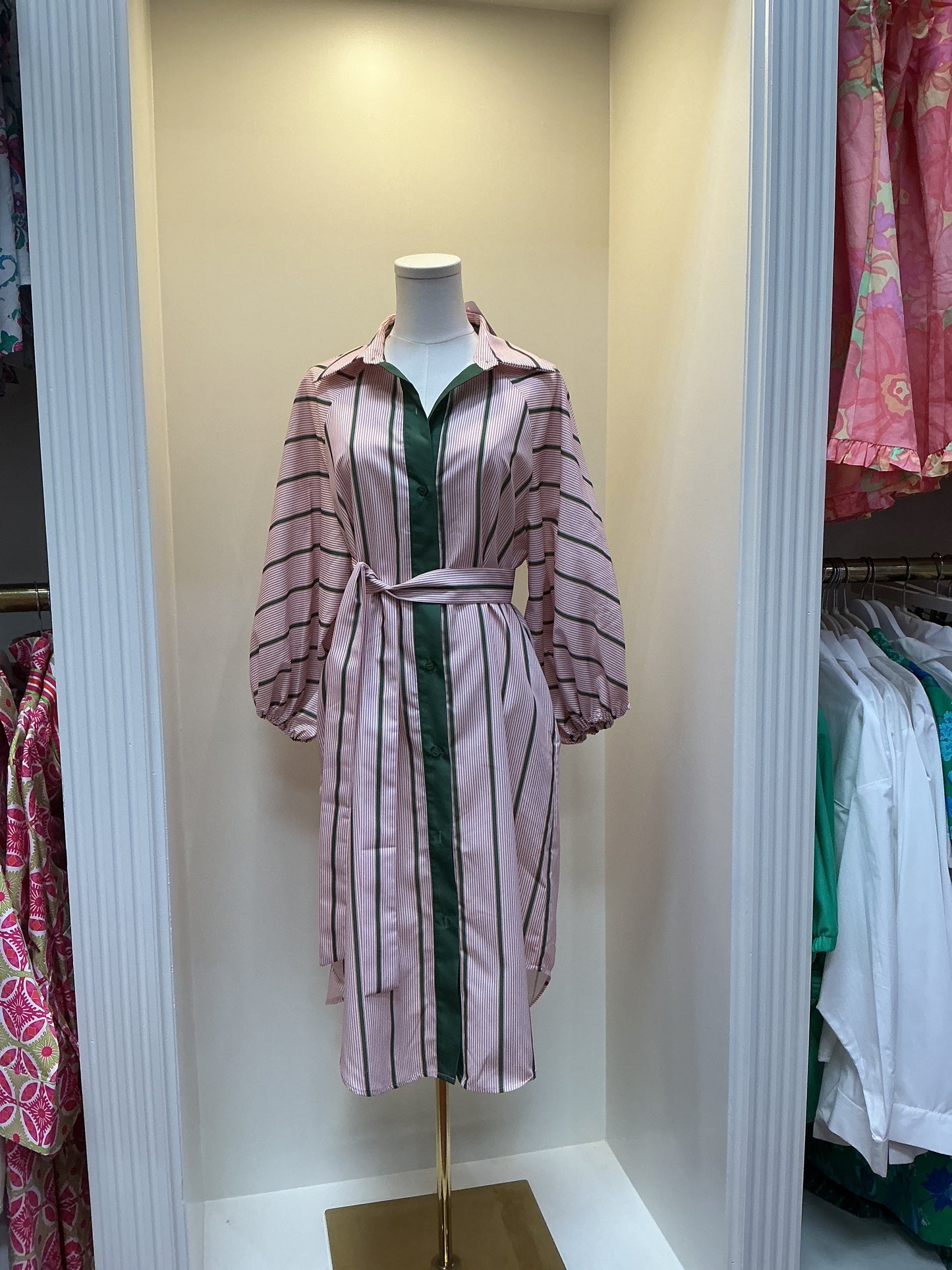 Olive Shirt Dress