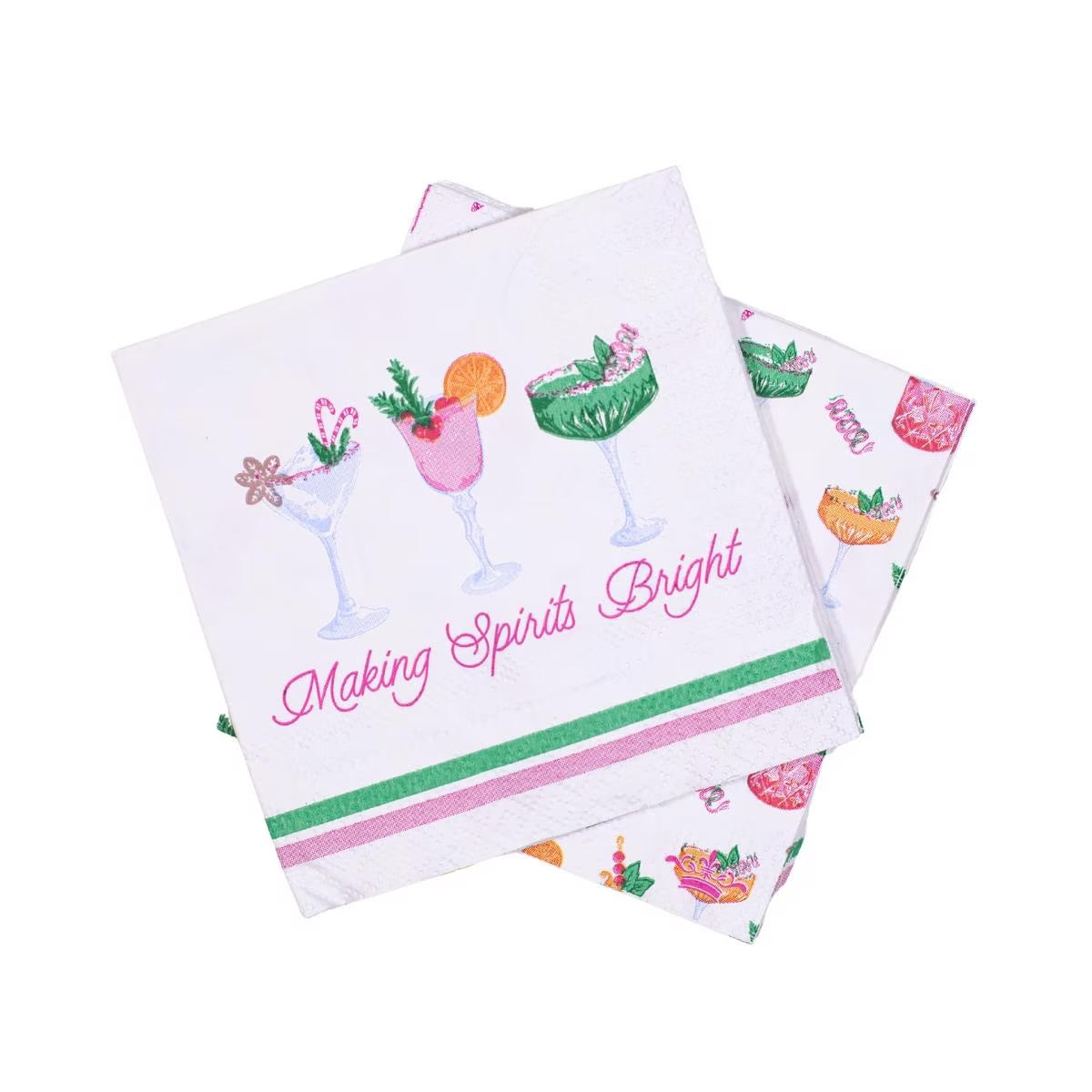 Making Spirits Bright Cocktail napkin