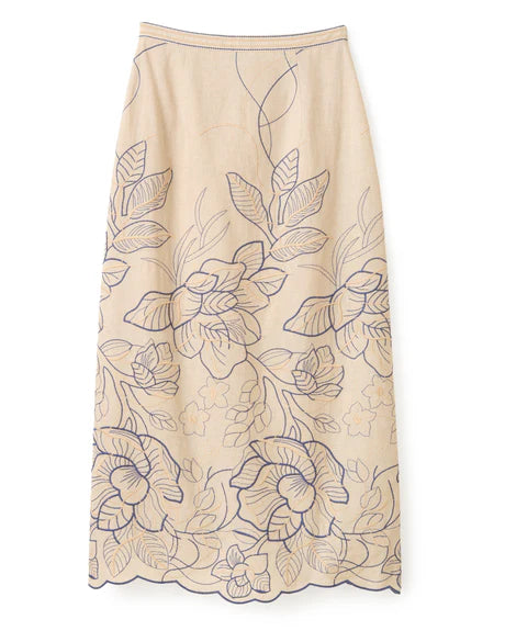 CARTOLINA Cypress Skirt - Natural Linen