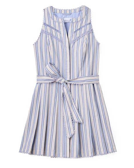 Cartolina Stripe Pale Blue Hadley Romper
