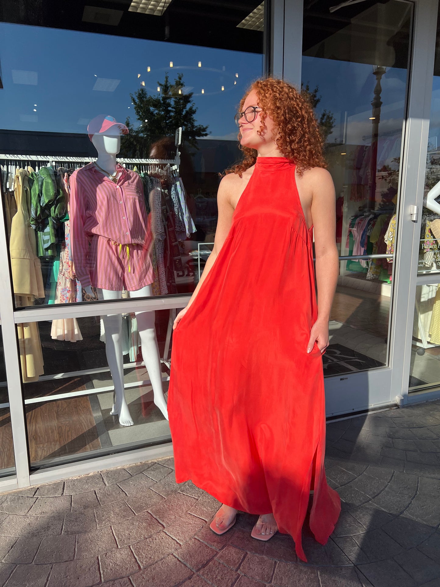 FRNCH Coral Catello Maxi Dress