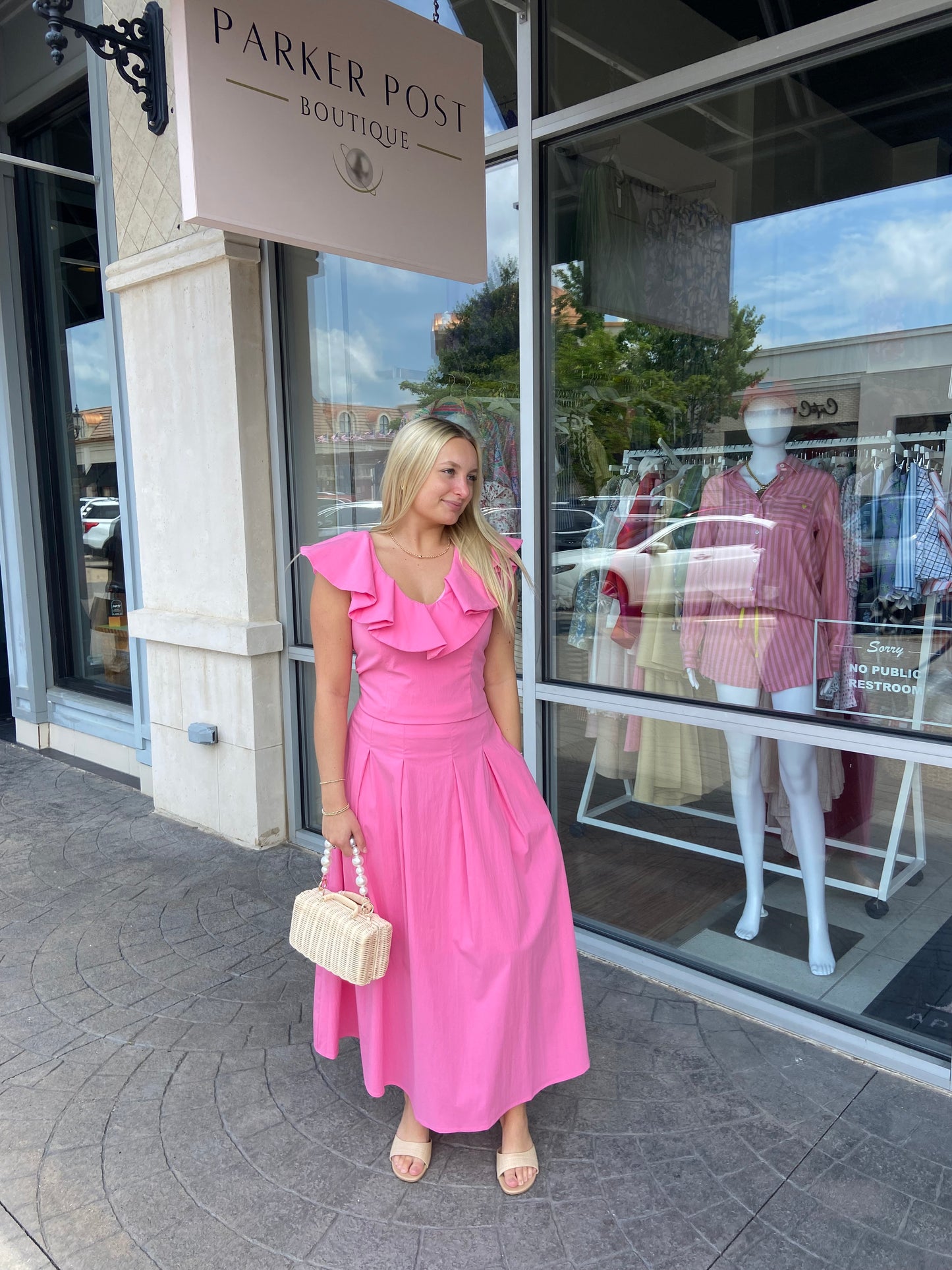 Lily Pink Maxi Skirt Set