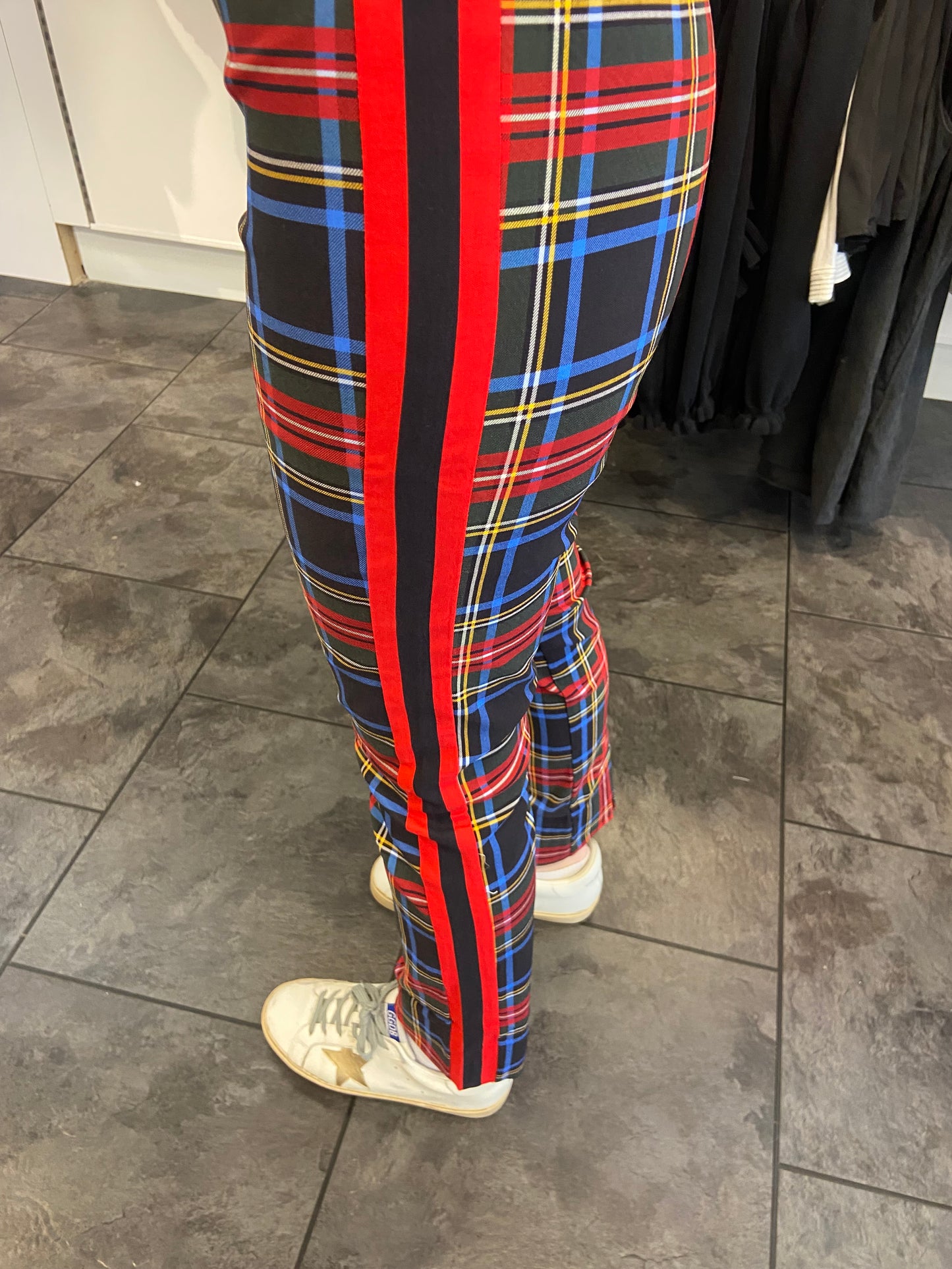 Merry Plaid Pull-On Pant