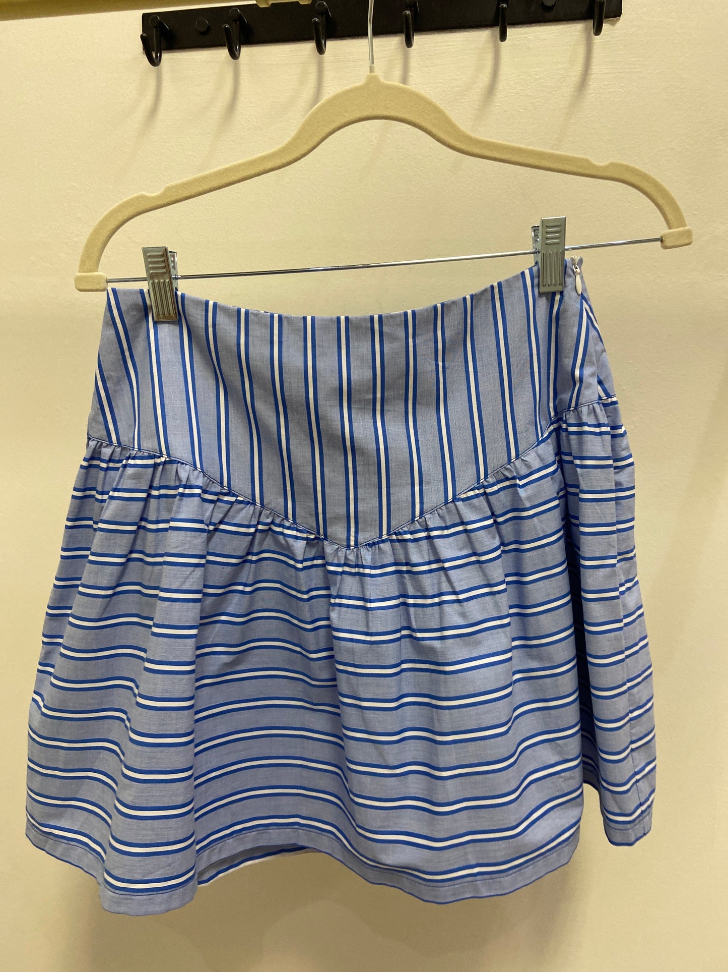 JOY JOY Blue Stripe A-line Mini Skort