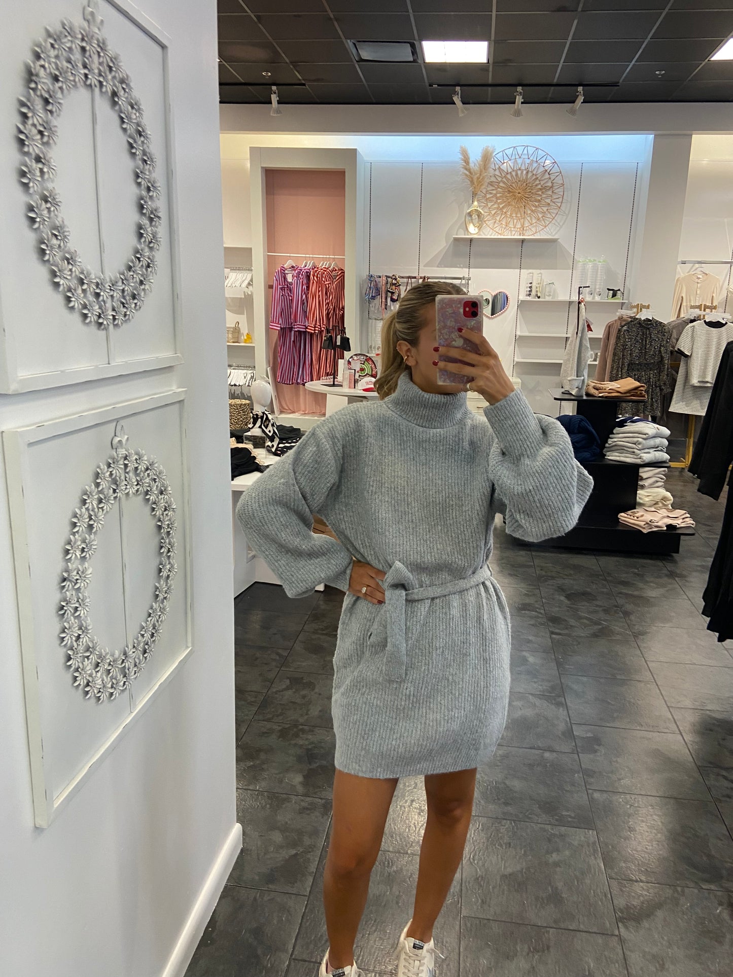 Audrina Turtleneck Sweater Dress