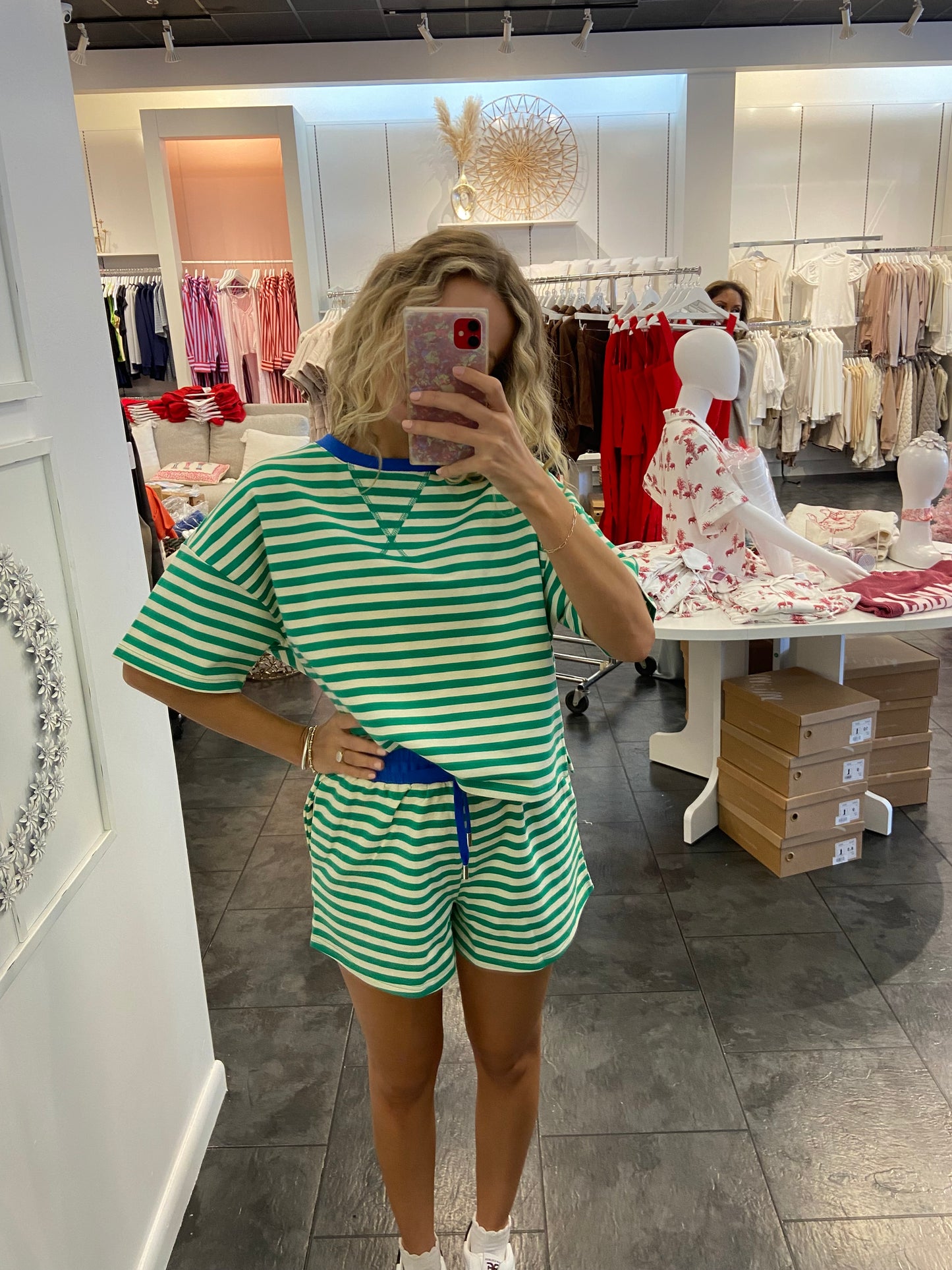 Warrior Striped Terry Lounge Set