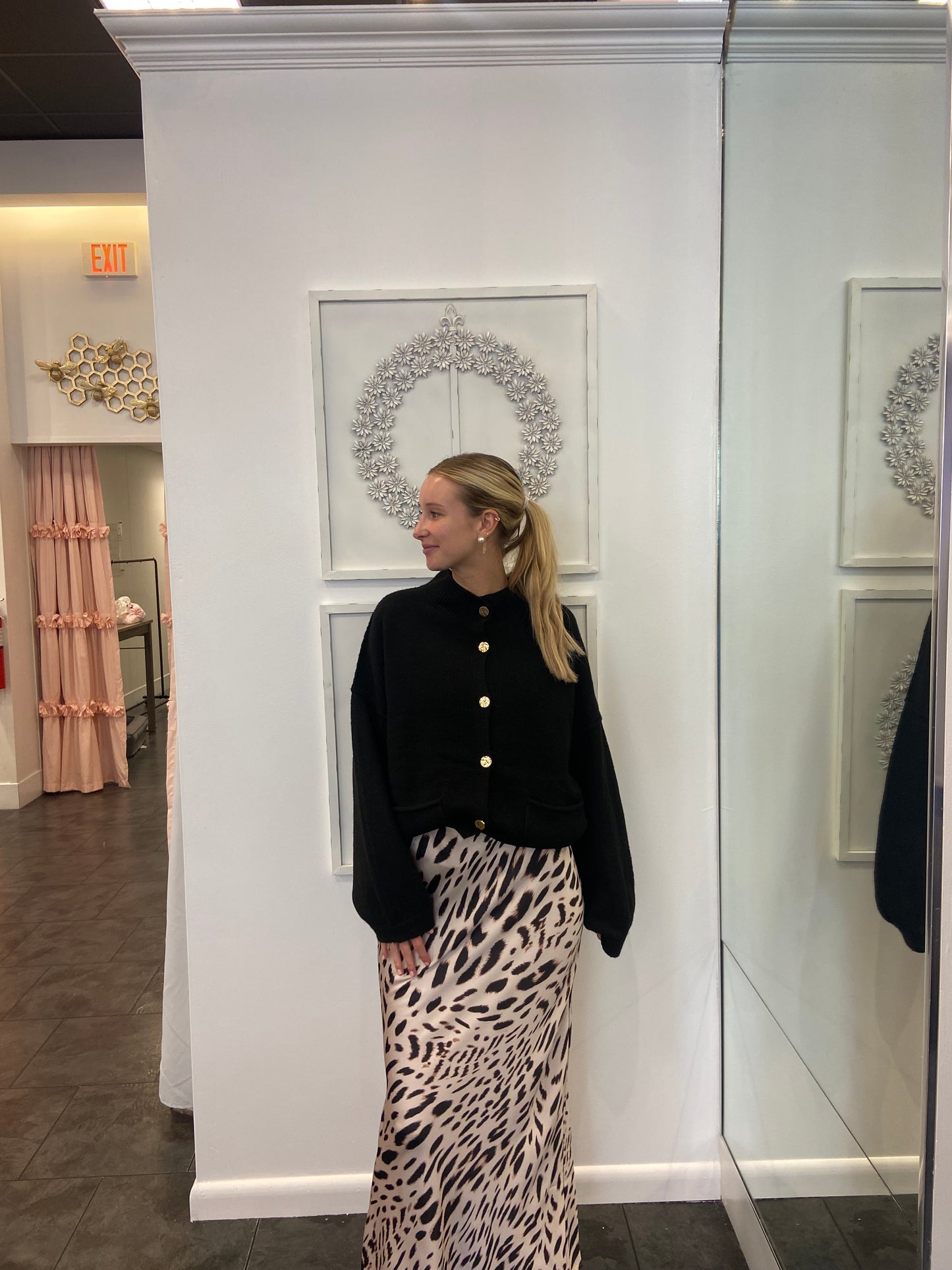 SANCTUARY Mother Leopard Maxi Skirt