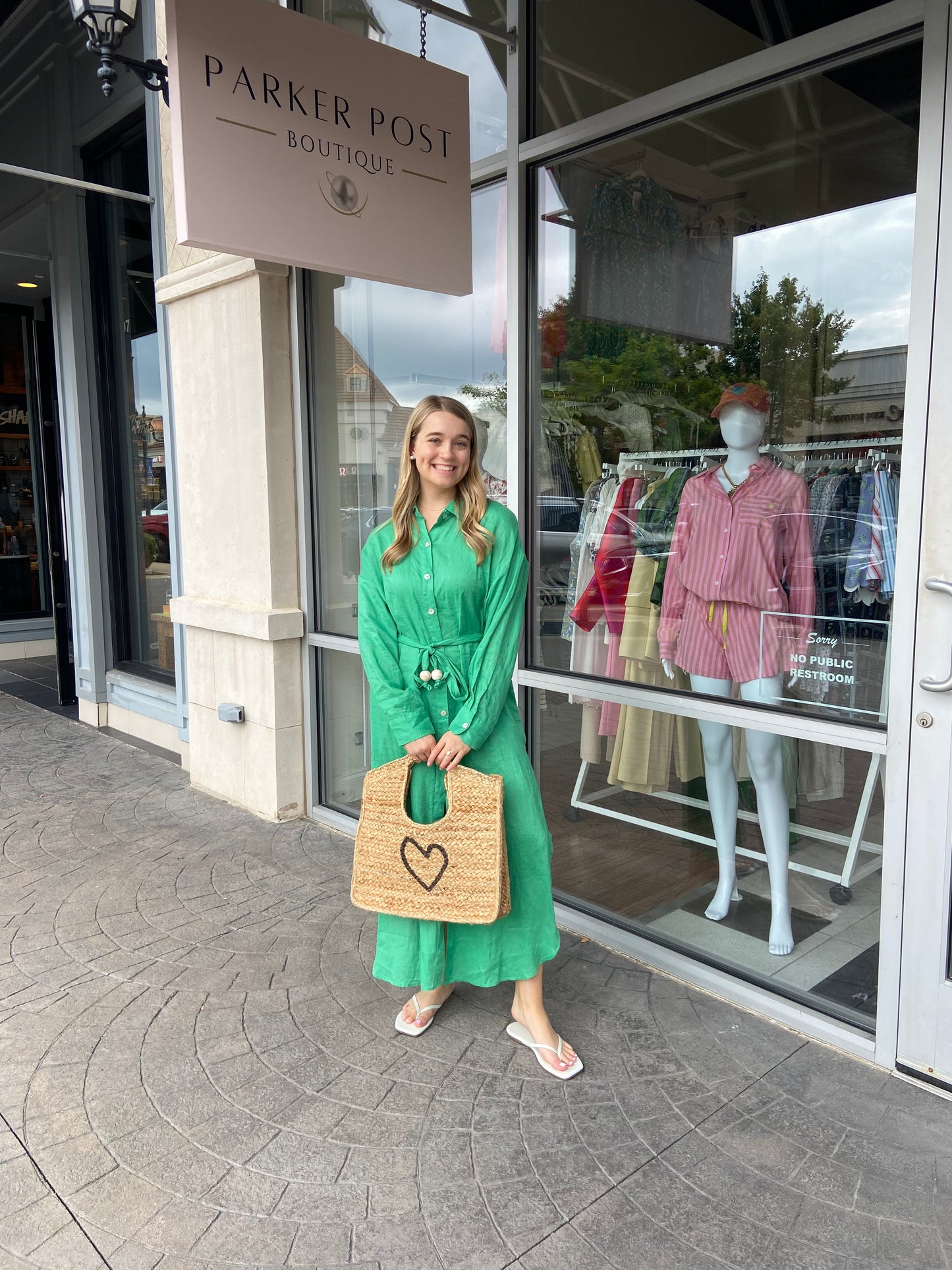 Masters Green Linen Maxi Dress