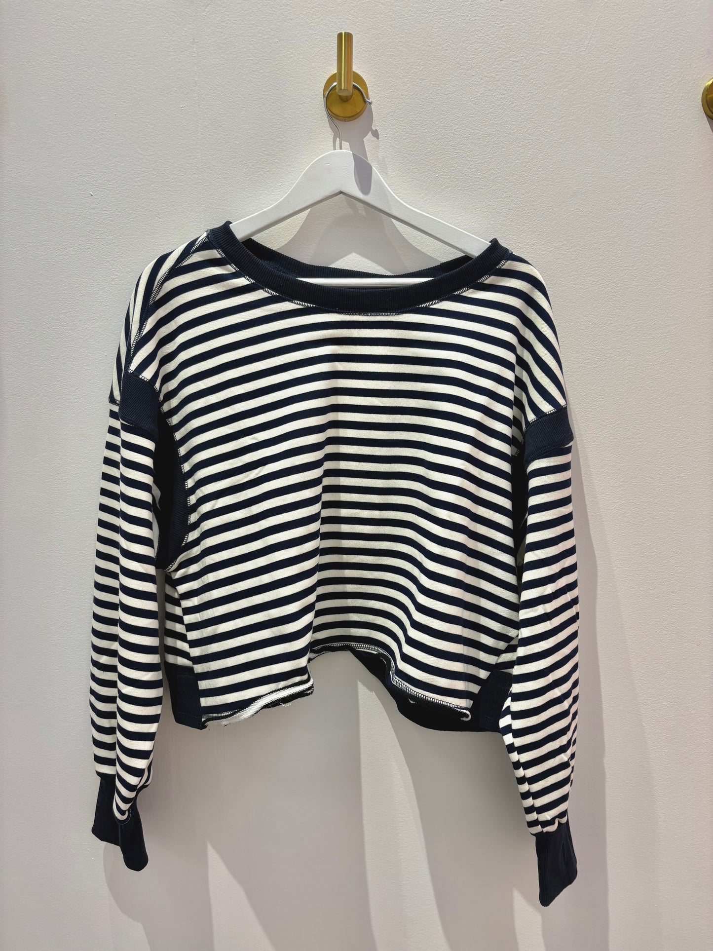 Work With Me Top Navy/Ivory