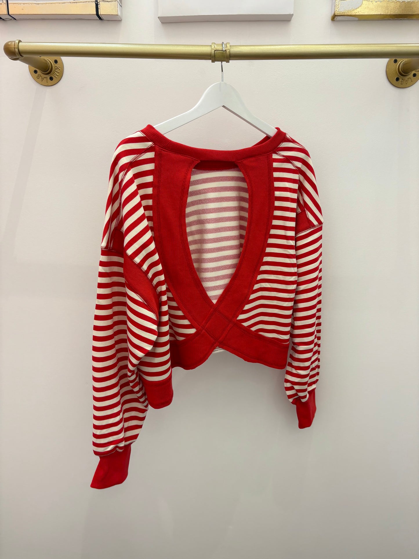 Work with me Top Red/Ivory