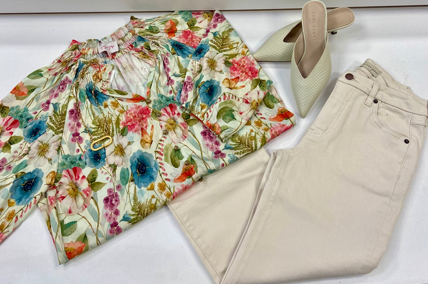 JOY JOY Wildflower Peasant TOp