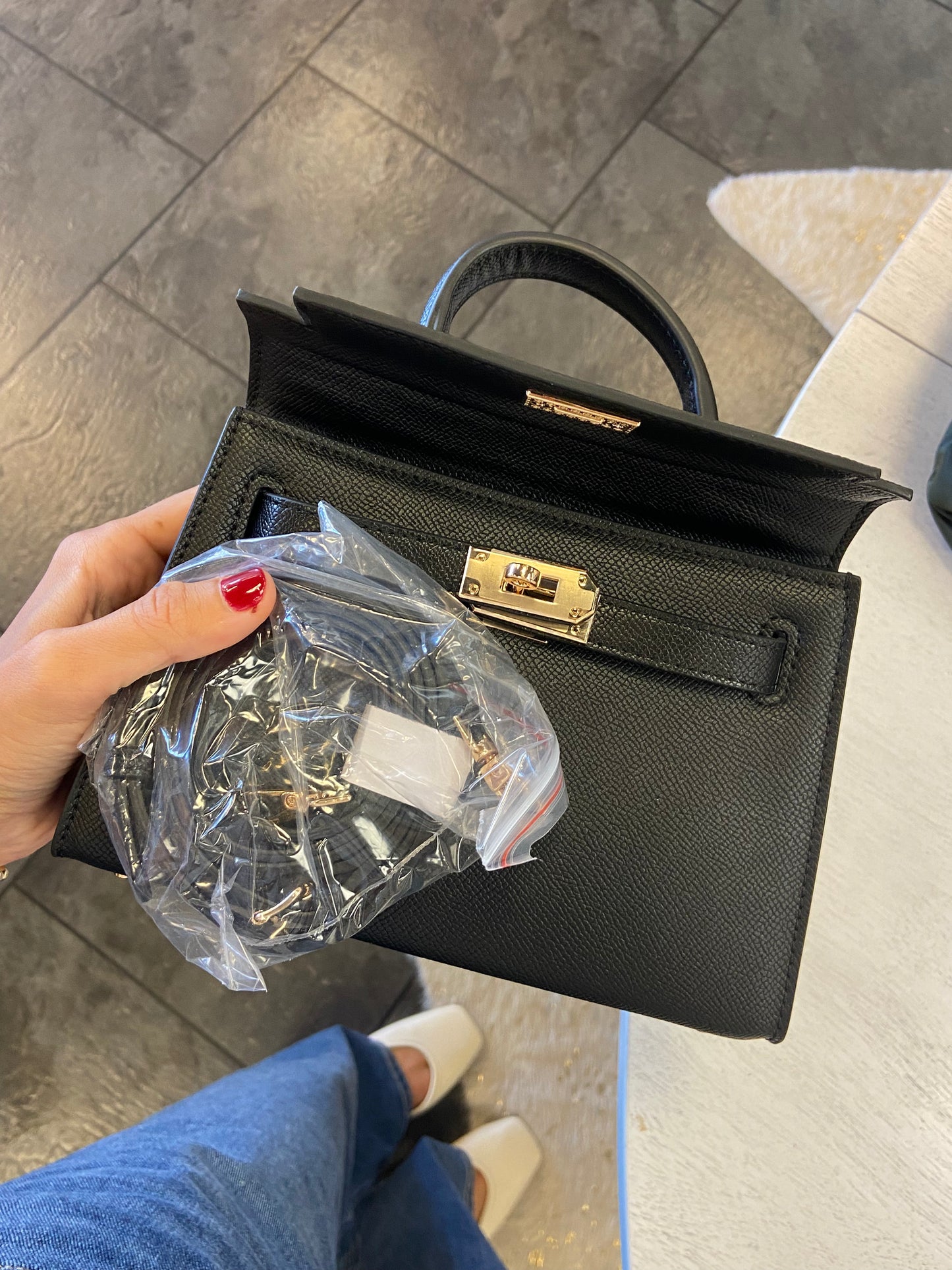 BILLINI Hariette Black Handle Hand Bag