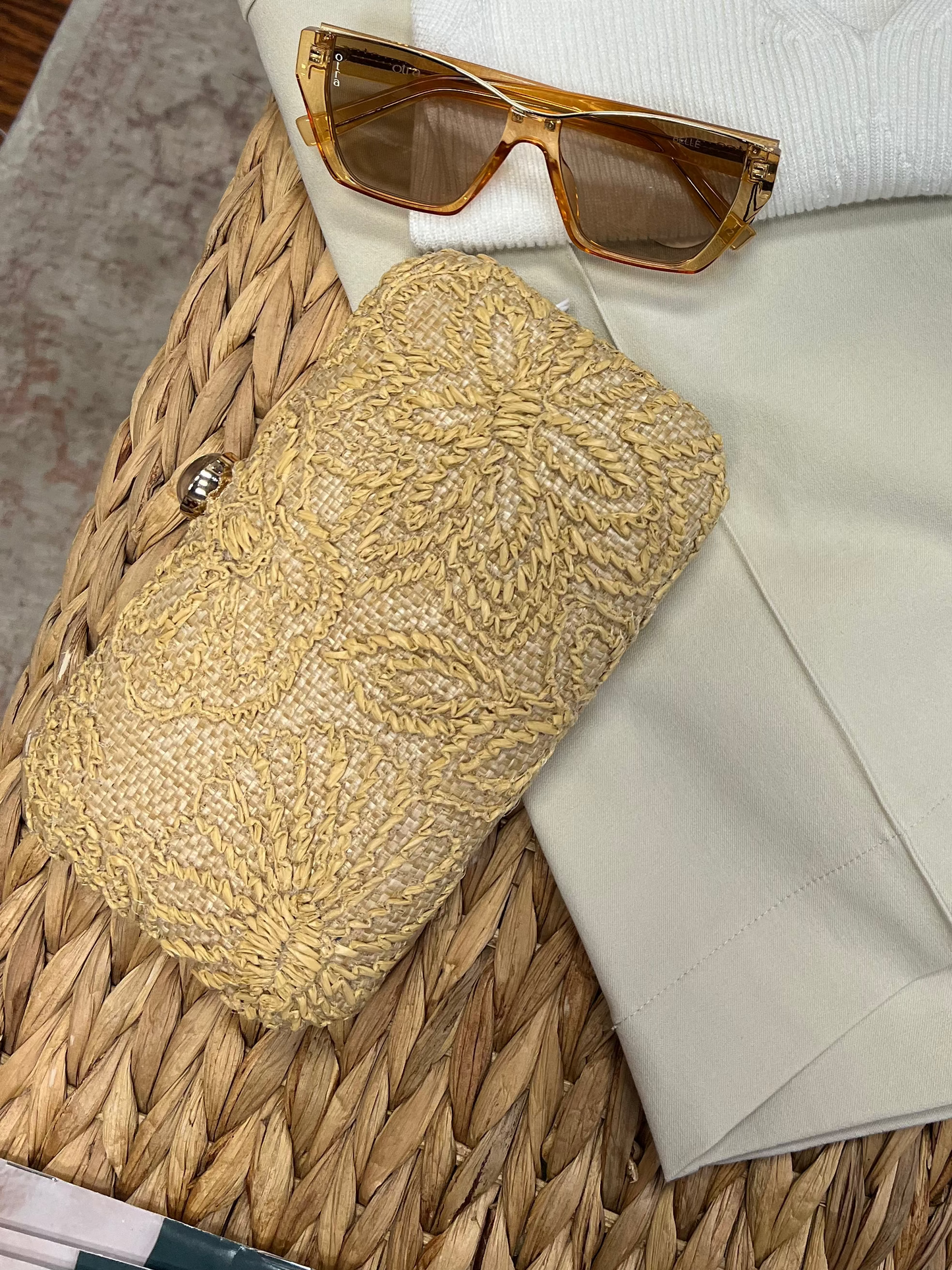 Carter Evening Clutch Natural