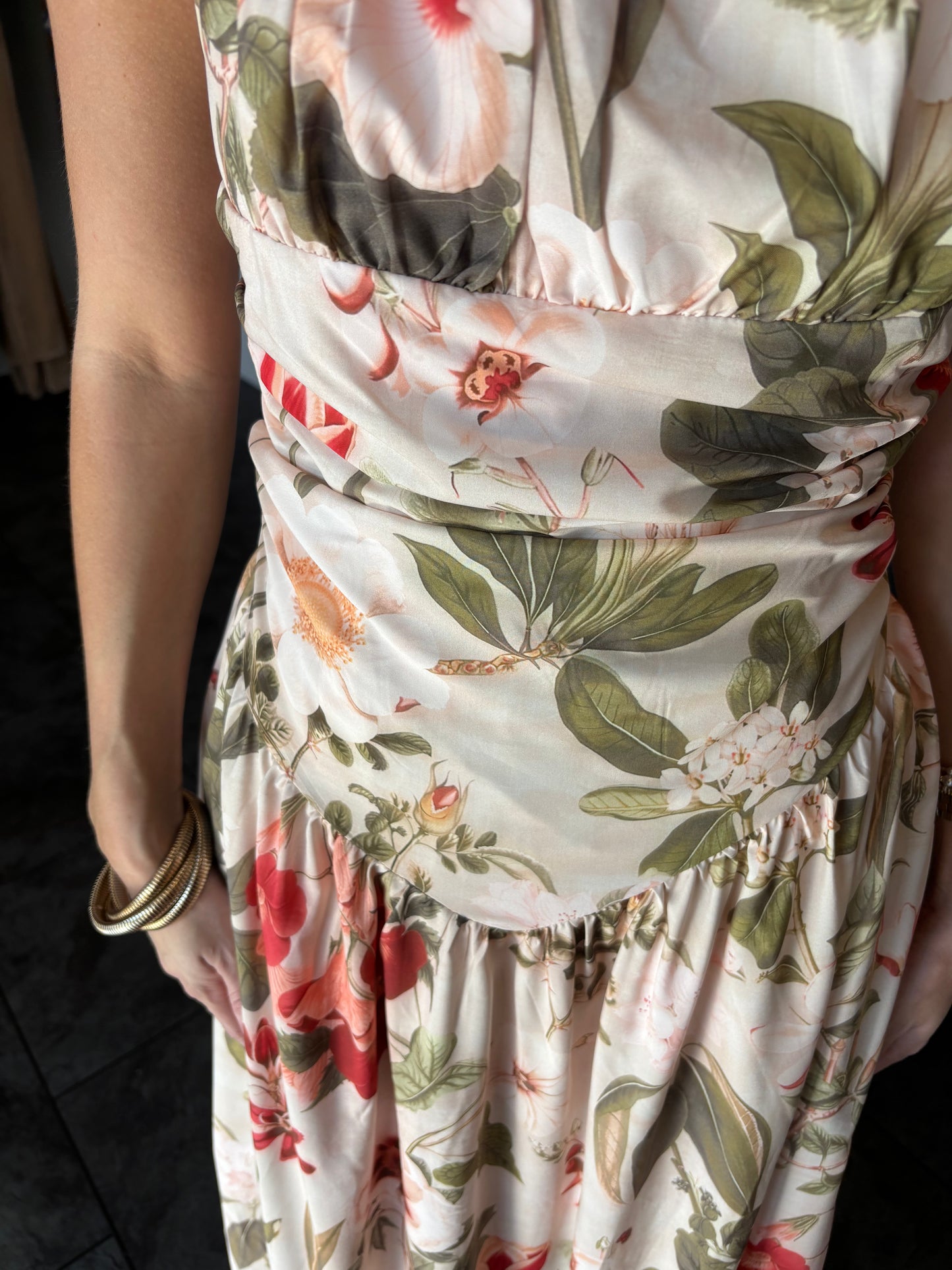 Cameron Ruched Bodice Maxi Dress