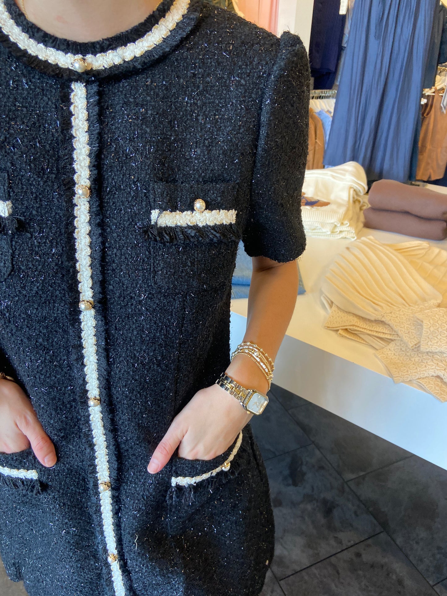 Coco Sparkle Tweed Dress