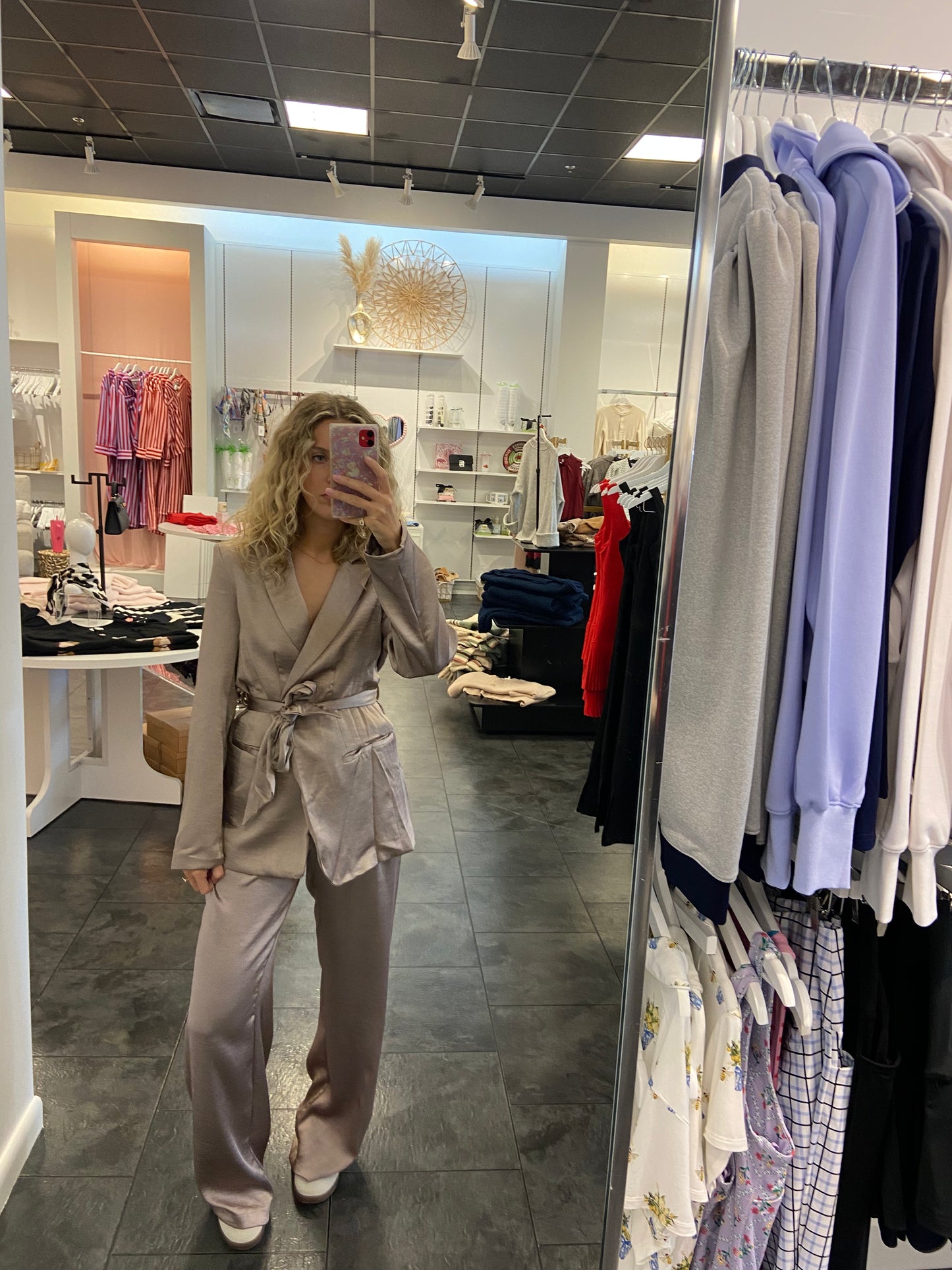 Light Mocha Tie Jacket