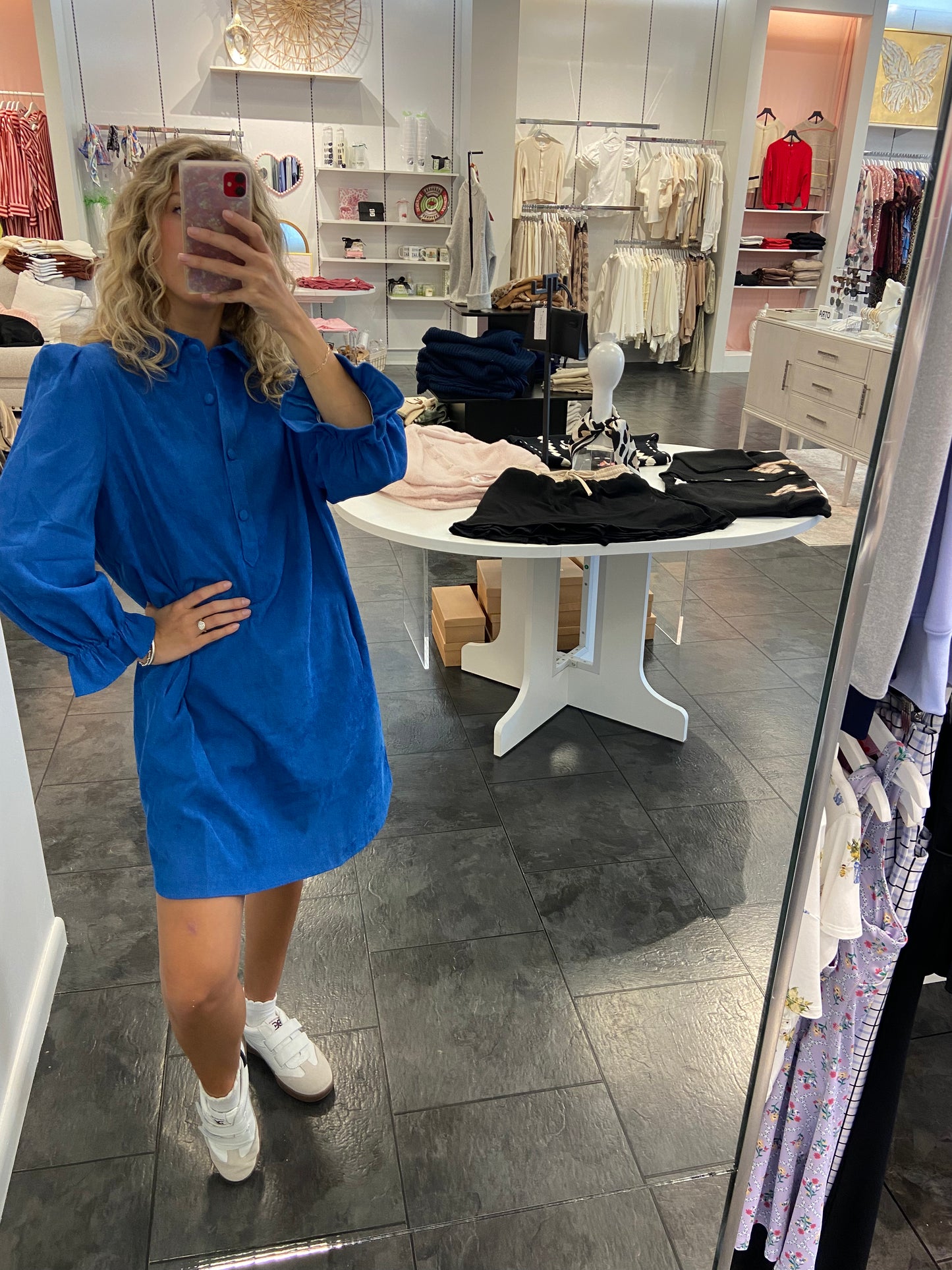 Regal Placket Collar Dress