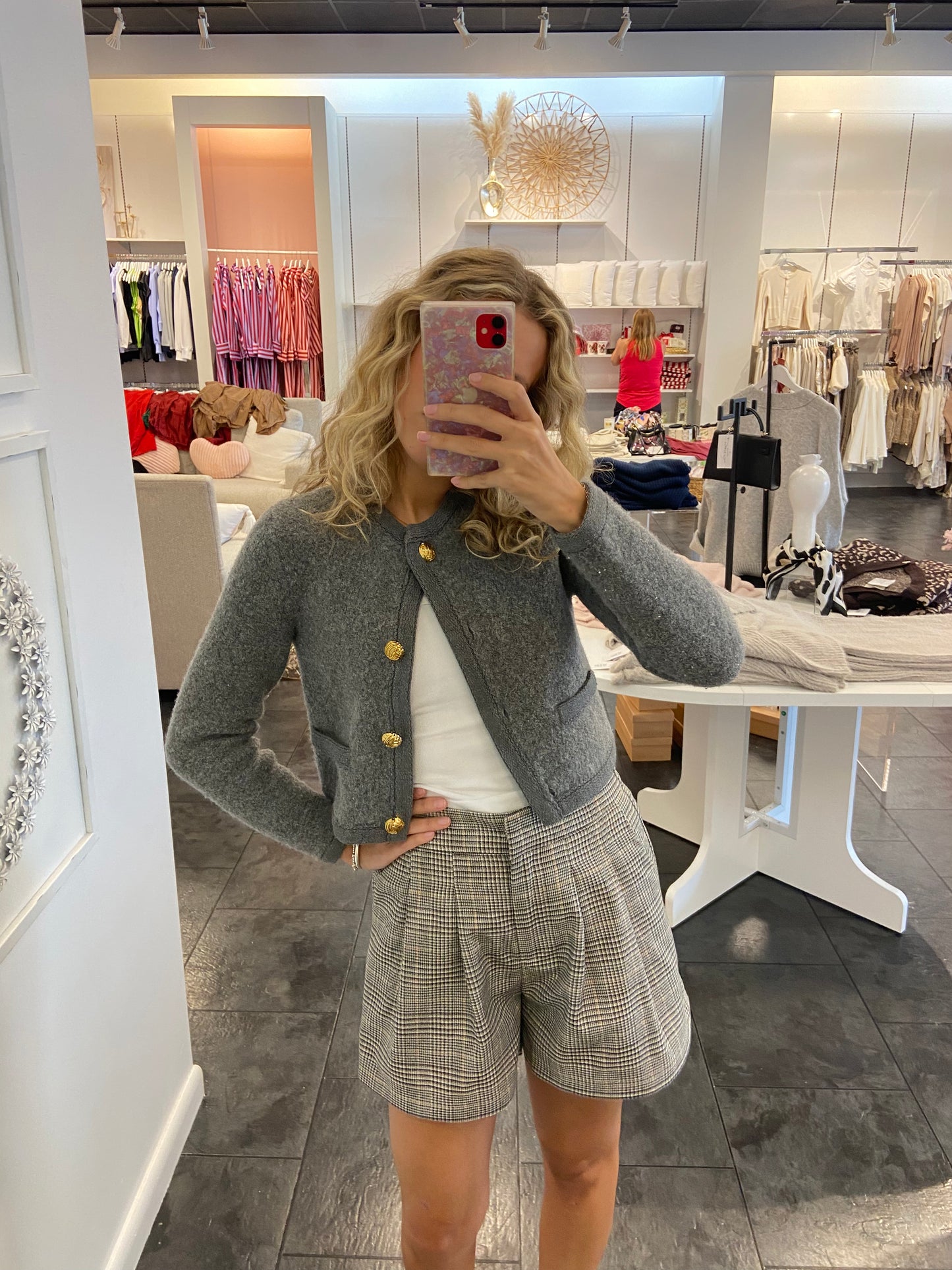 Plaid Pleated Short