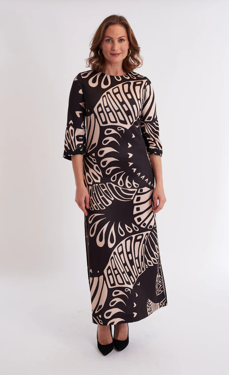 CK BRADLEY Cassandra  - Paddle Black Maxi Dress