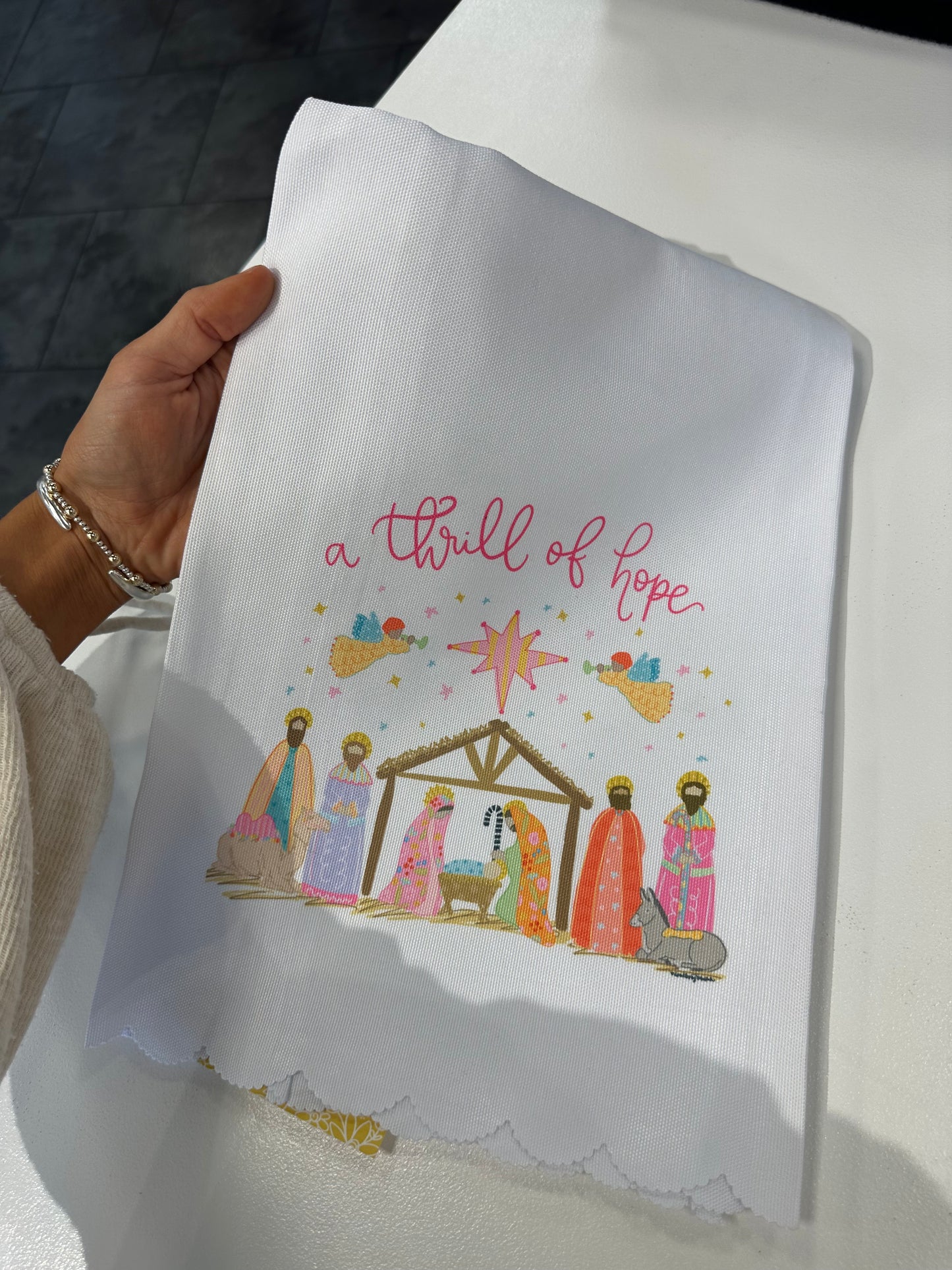 A Thrill of Hope Tea Towel