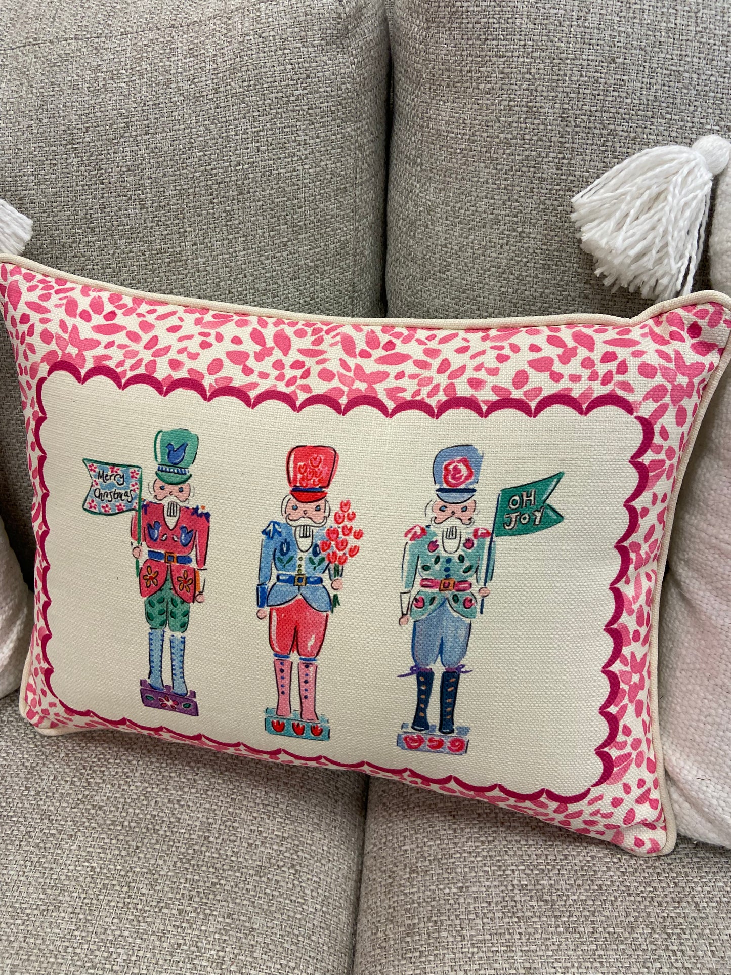 Pink Nutcracker Pillow