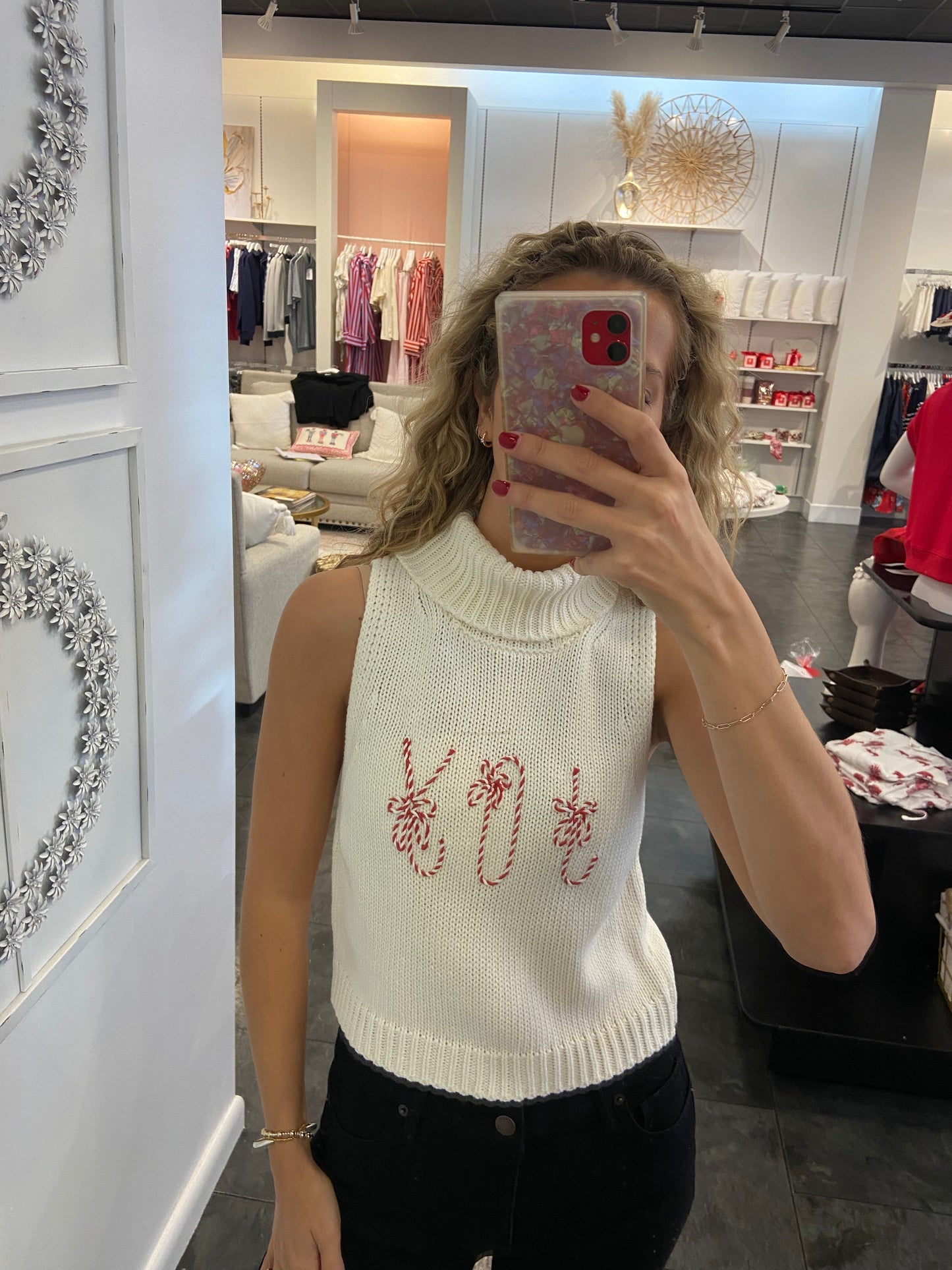 JOY Novelty Knit Top