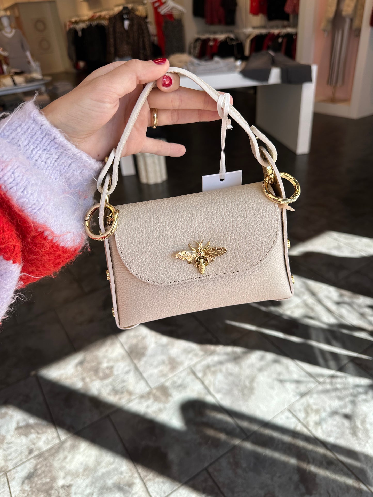 Genuine Italian Leather Butterfly Mini Bag