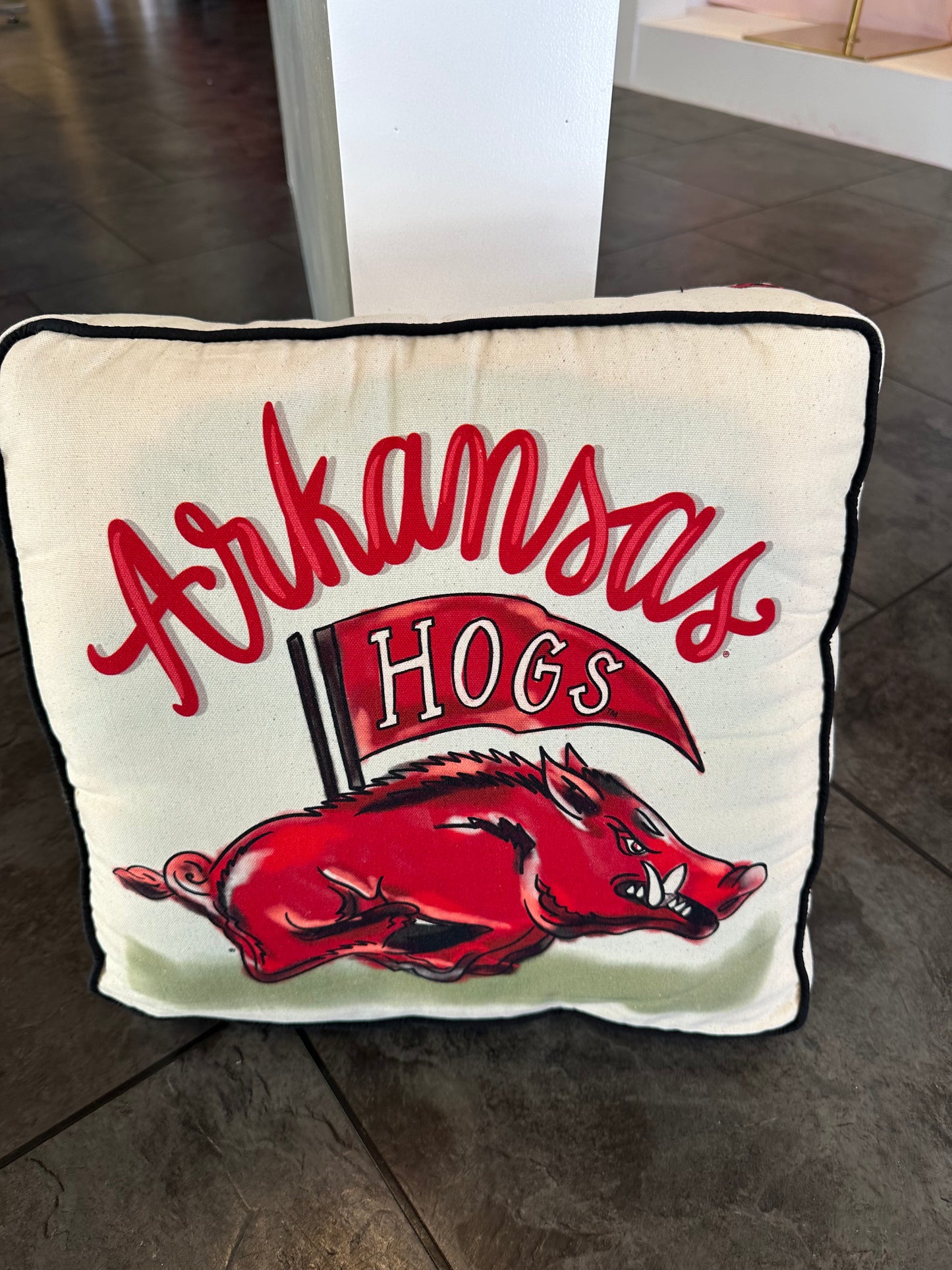 Arkansas Mascot Pillow