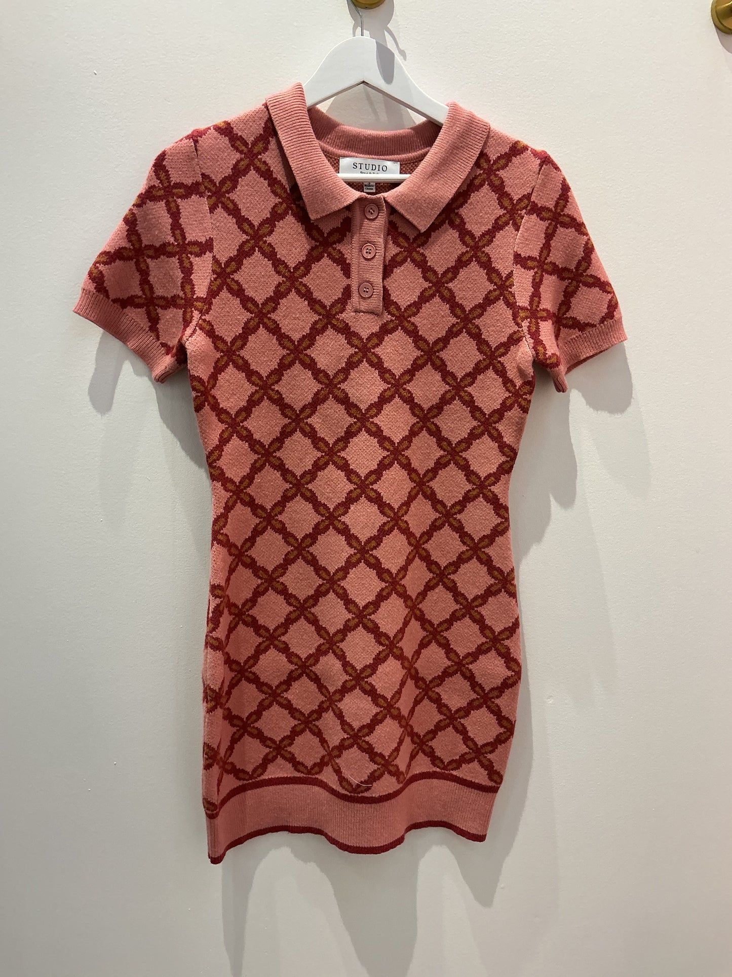 Anna Beth Mauve Multi Chain Link Mini Dress