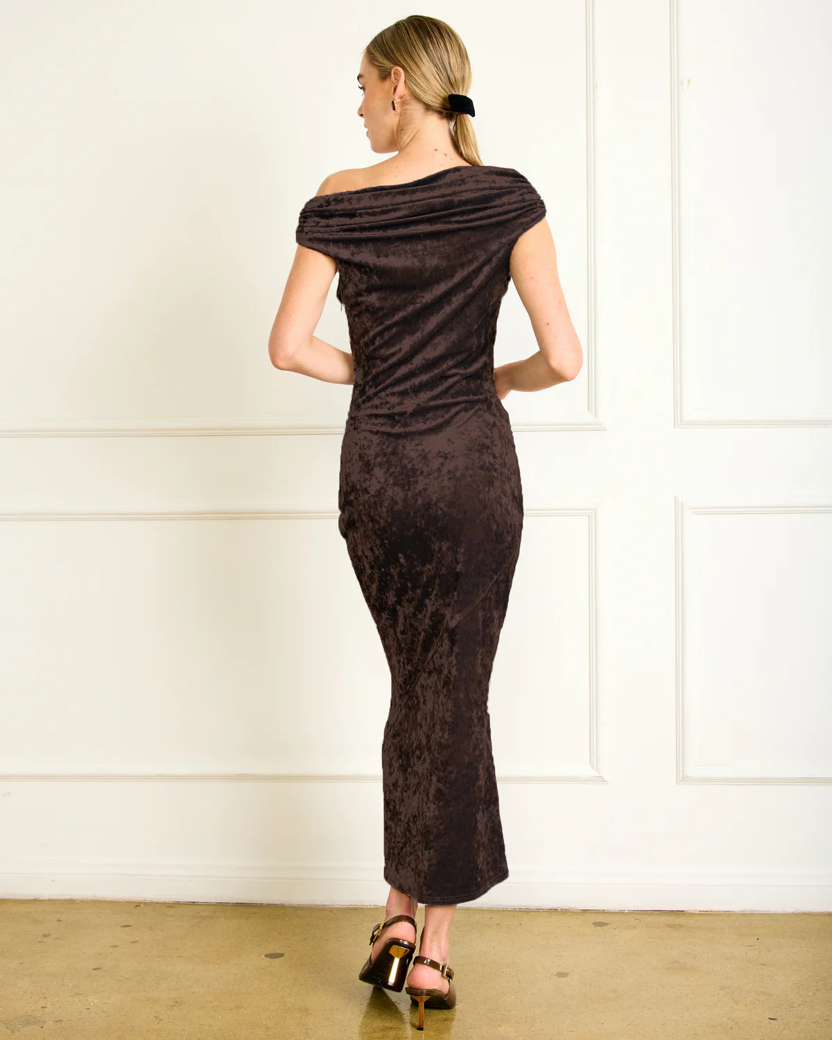 Brylie Brown Velvet Maxi Dress