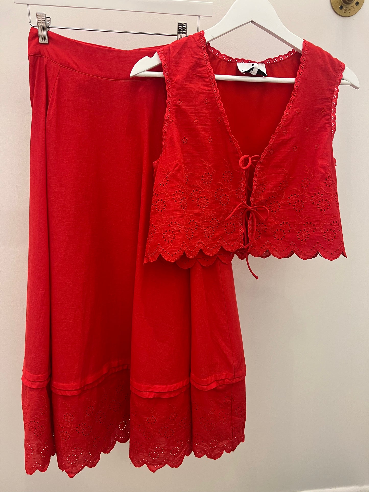 Walk the Park Sleeveless Top and Skirt Set