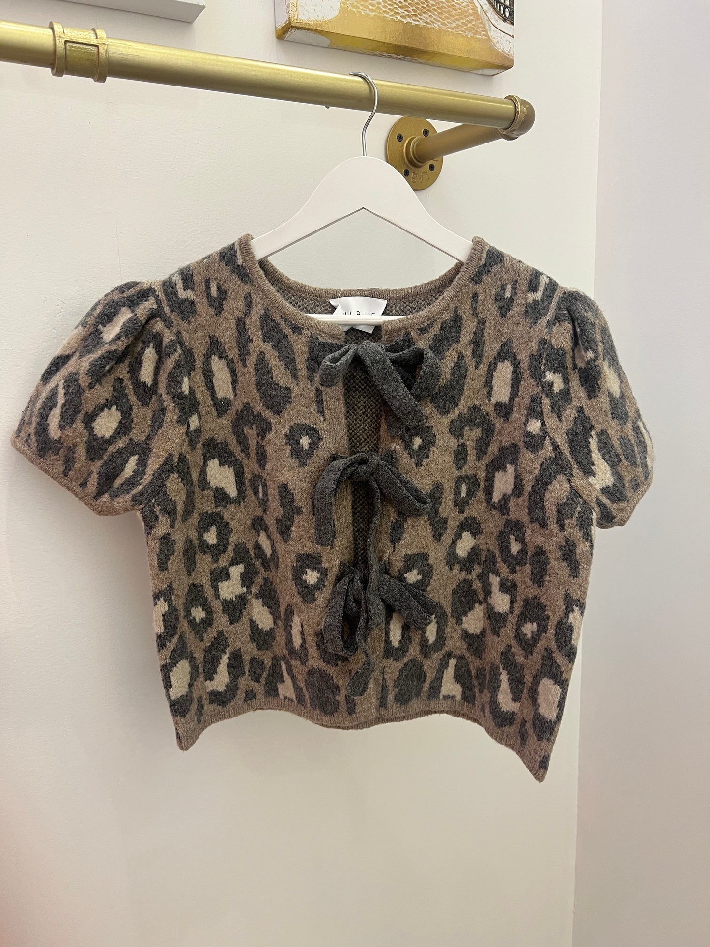 Leo Jacquard Knit Top